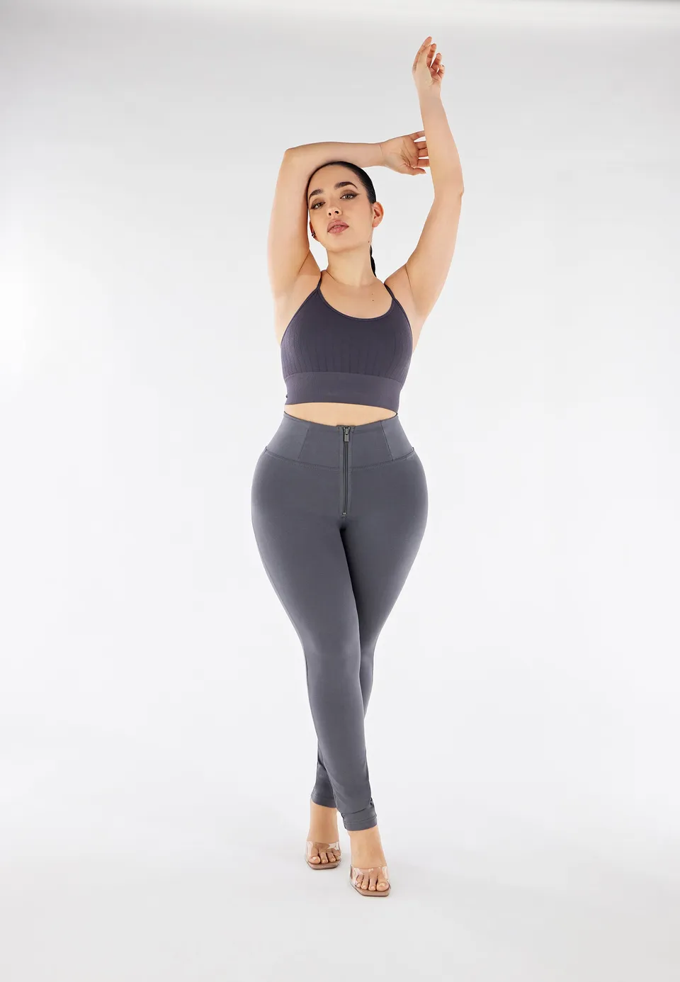 freddy-pantaloni-push-up-wr-up-clessidra-vita-alta-zip-jersey image 1