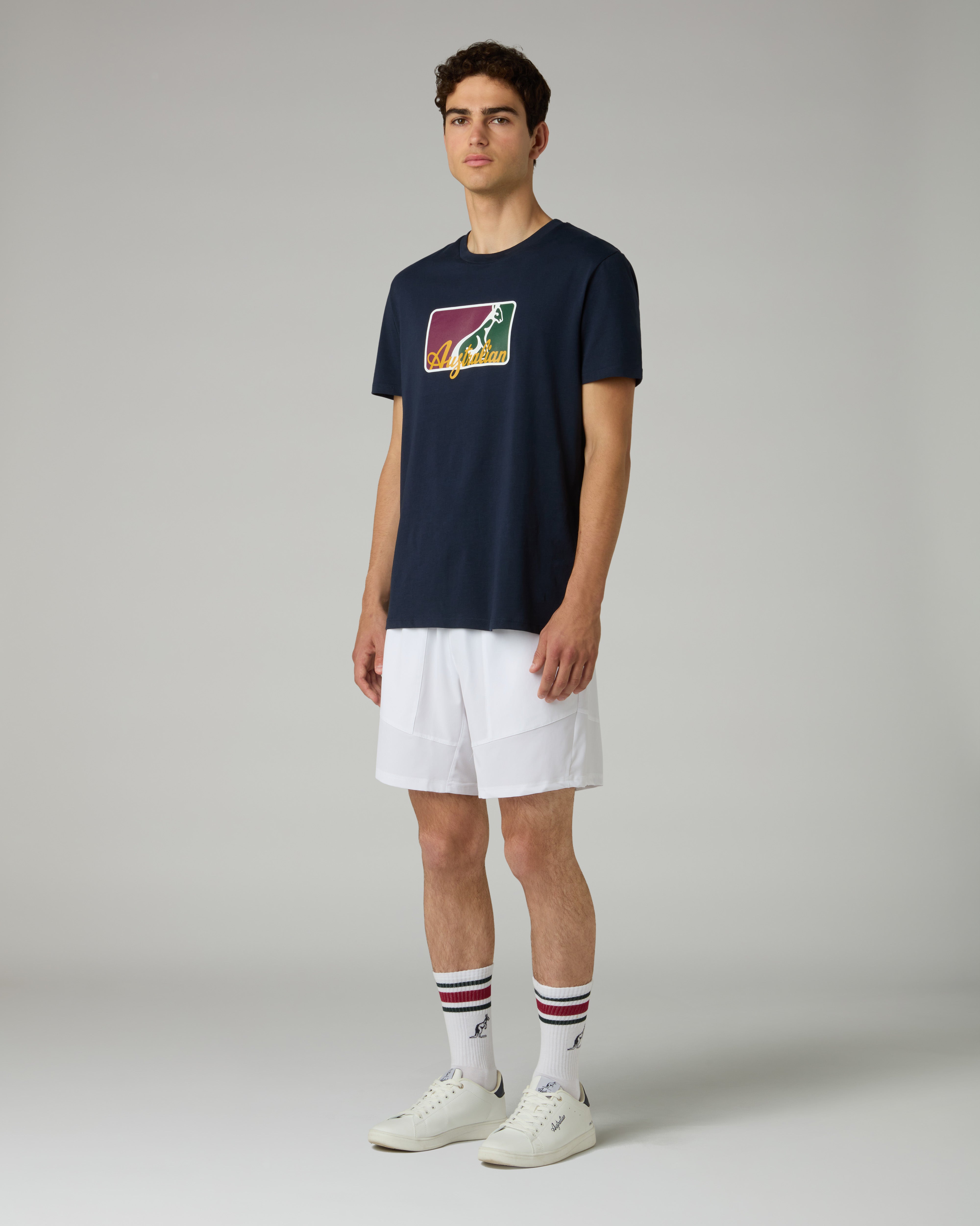 australian-league-cotton-t-shirt-maglia-cotone-regular-blu image 2