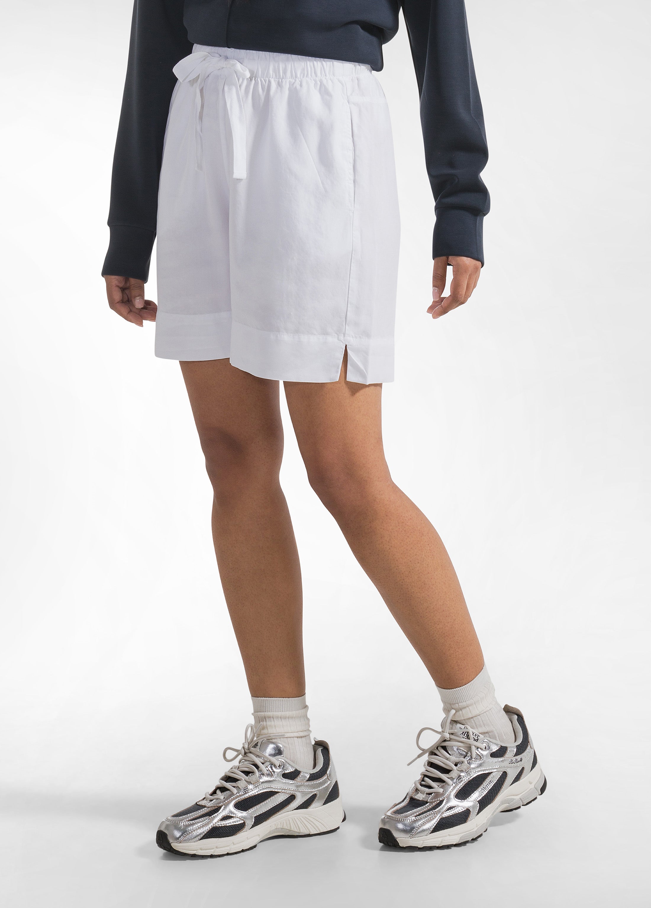 deha-shorts-in-twill-di-lyocell-bianco-2 image 2