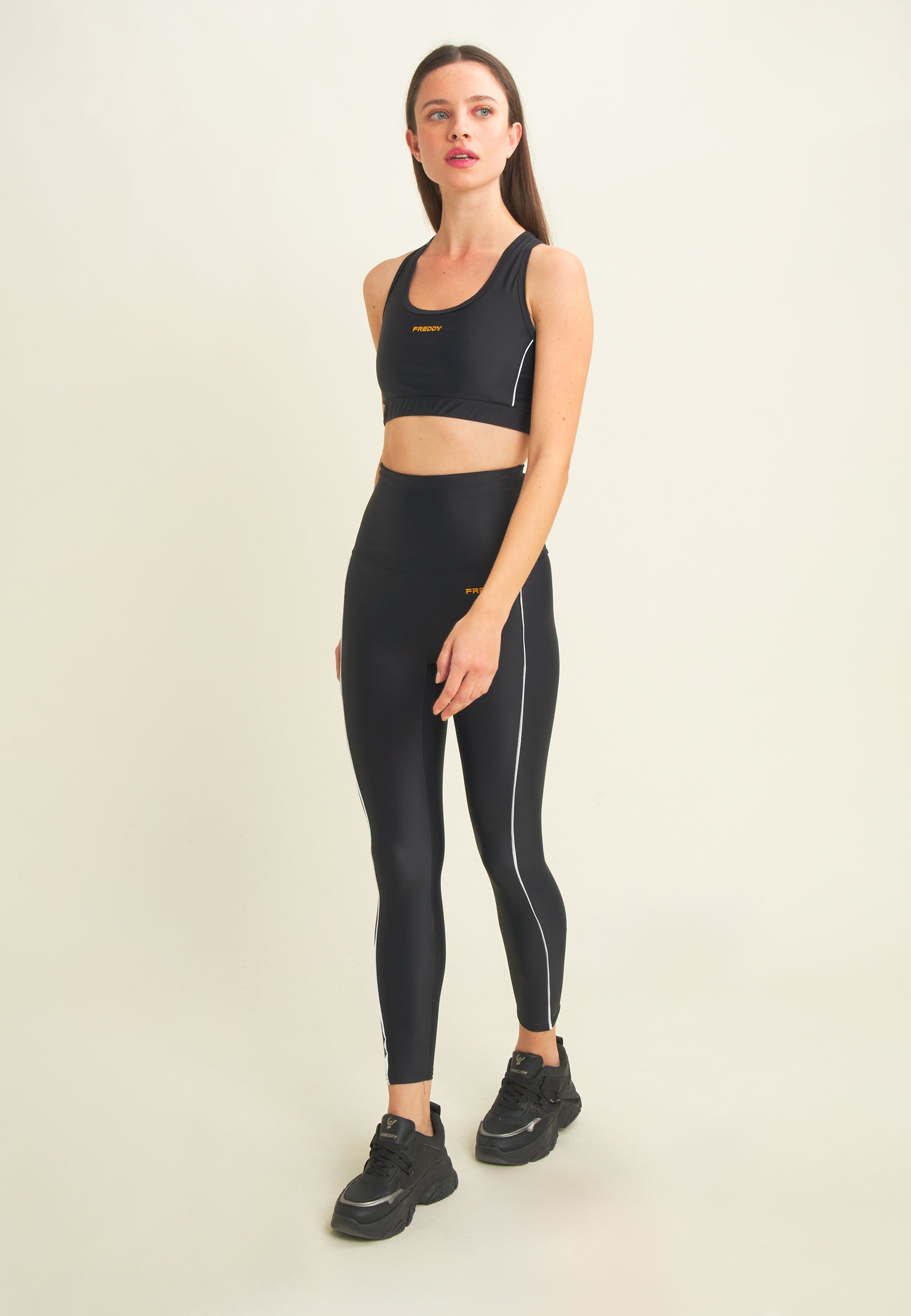 freddy-leggings-7-8-vita-altissima-con-profili-a-contrasto-e-tasca-laterale-donn image 2