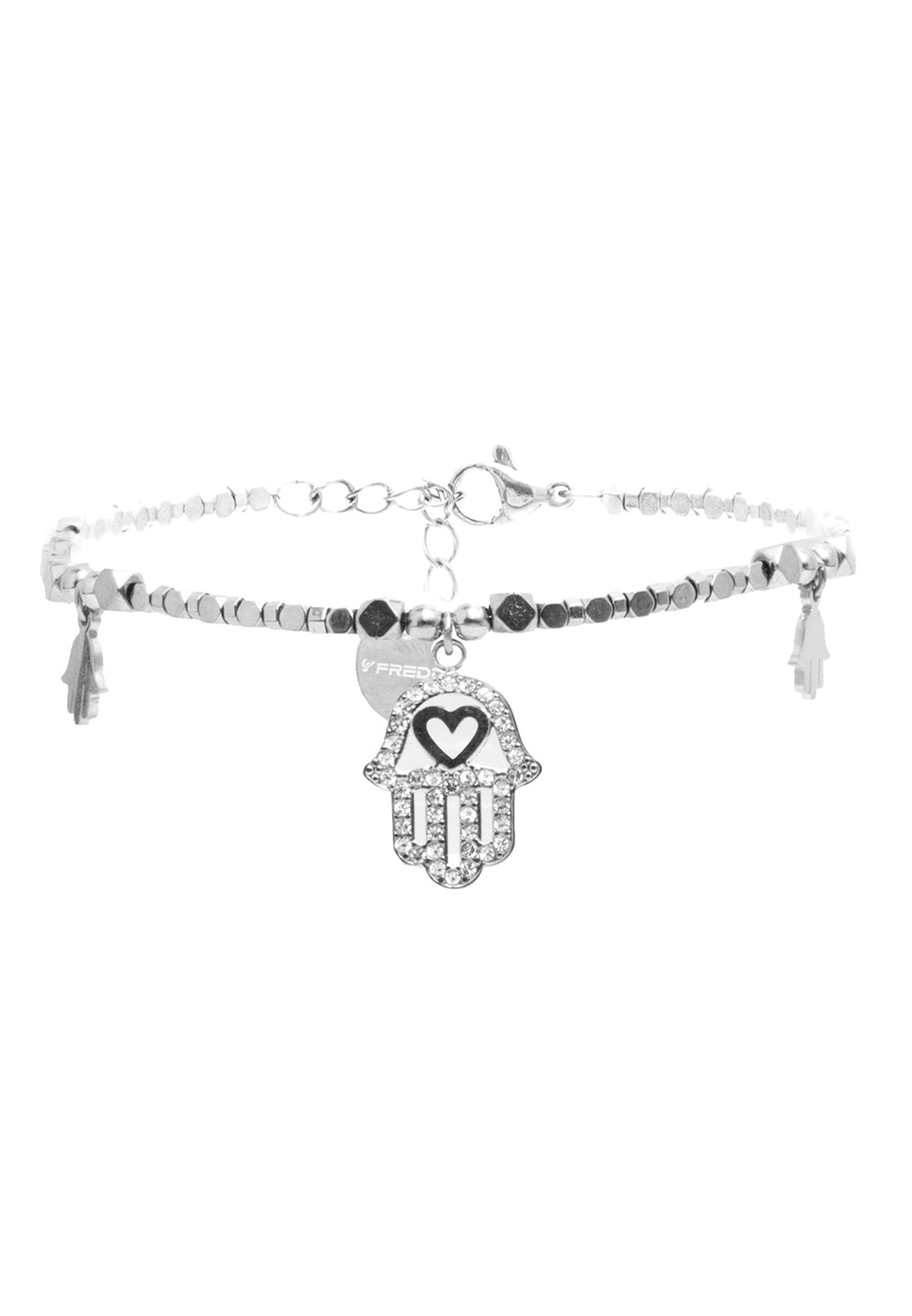 freddy-bracciale-in-acciaio-argentato-mano-di-fatima-con-strass image 1