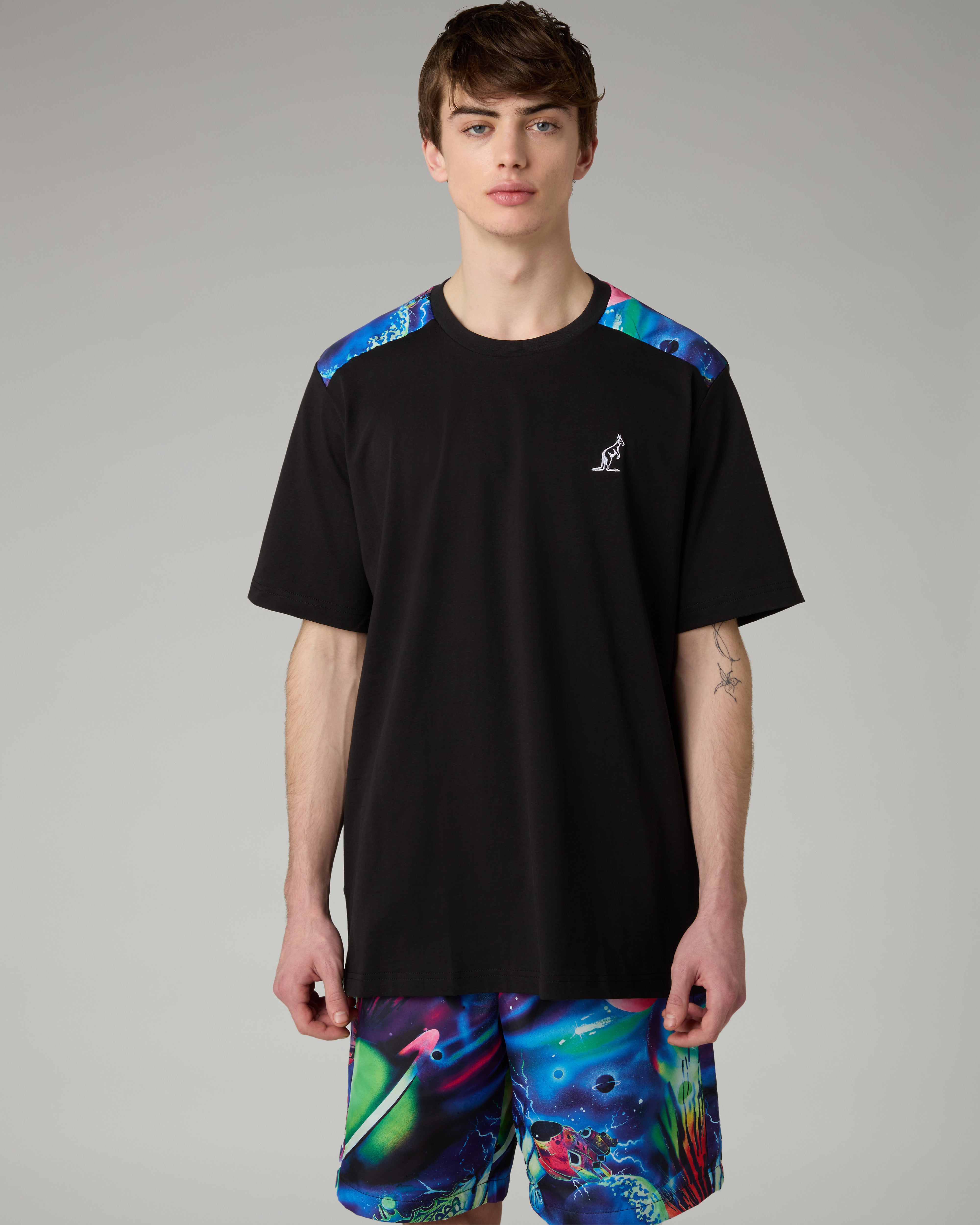 australian-planets-insert-t-shirt-nera-maglietta-cotone image 1