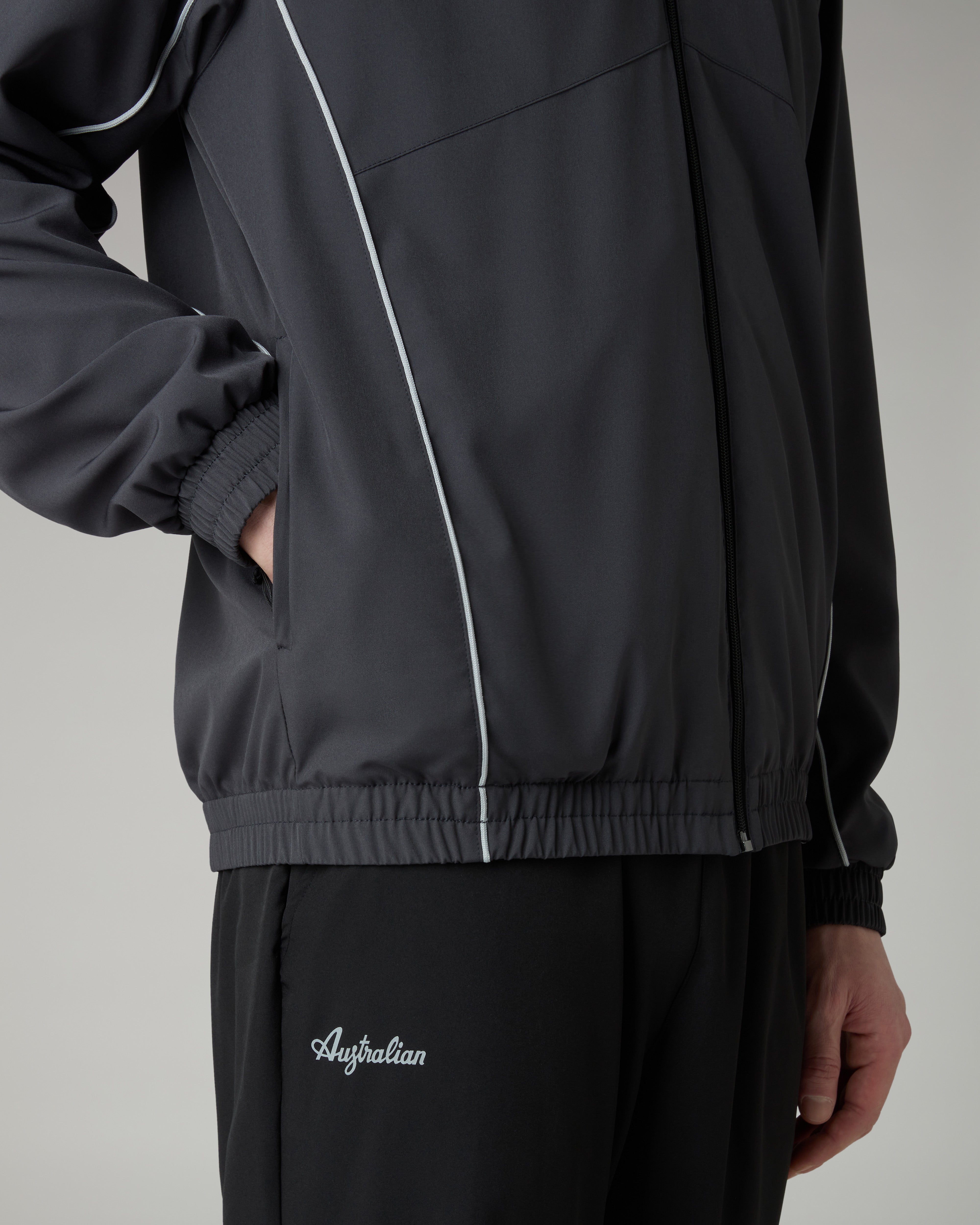 australian-nocturna-slam-tracksuit-grigio-titanio-tuta-tecnica-foderata-made-in- image 5