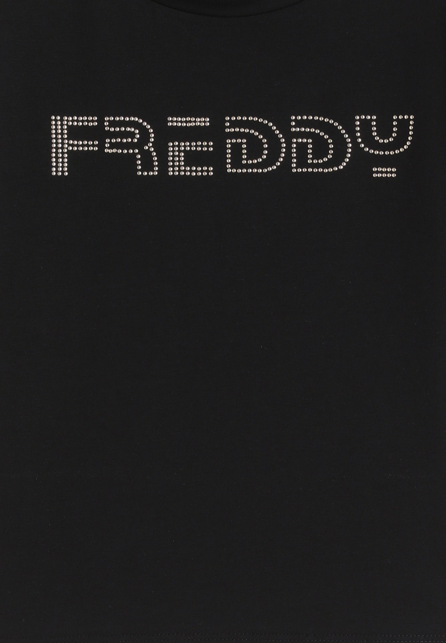 freddy-t-shirt-cropped-bambina-comfort-con-logo-borchiato image 3