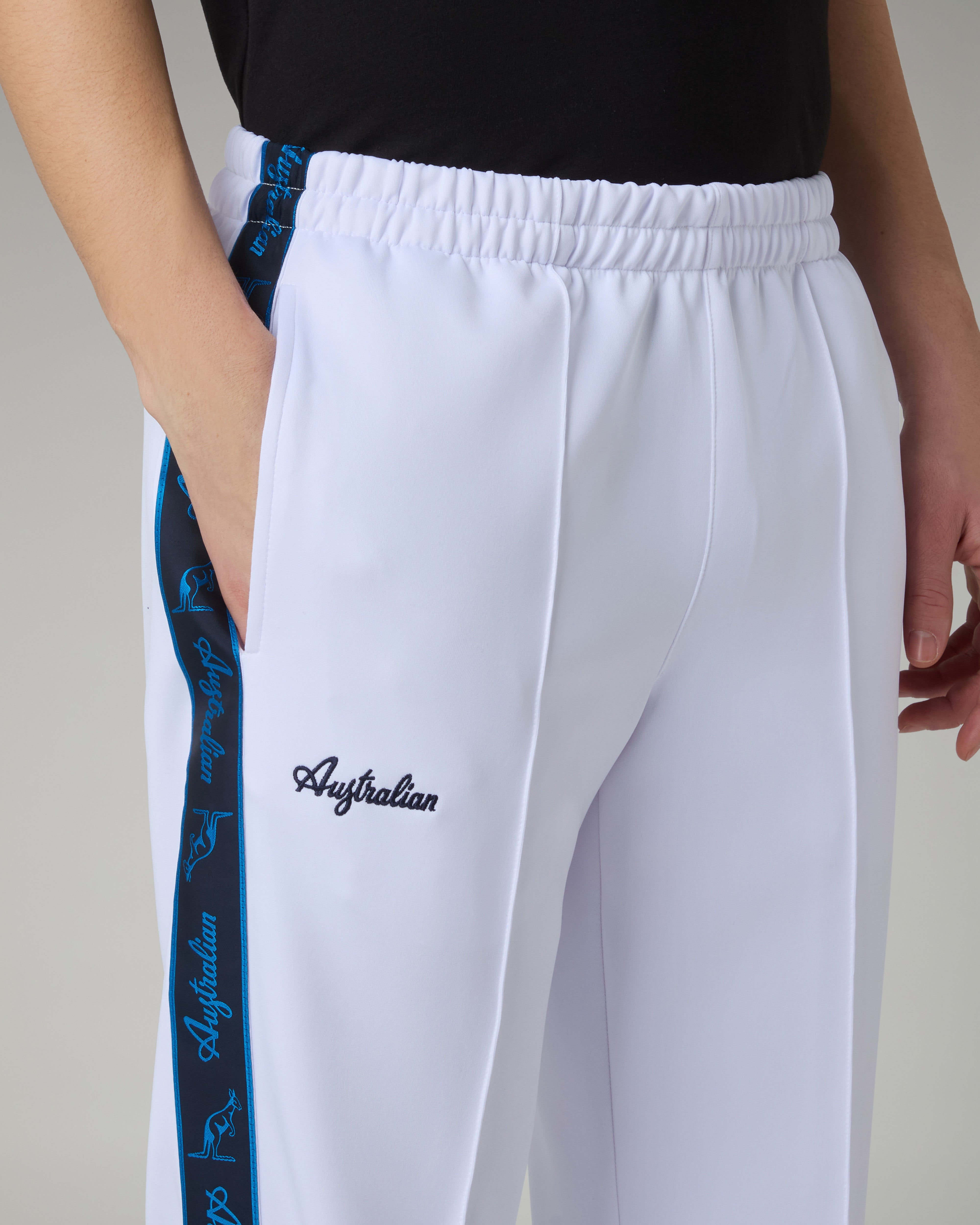 australian-blue-tape-tracksuit-tuta-shot-full-zip-bianco image 6