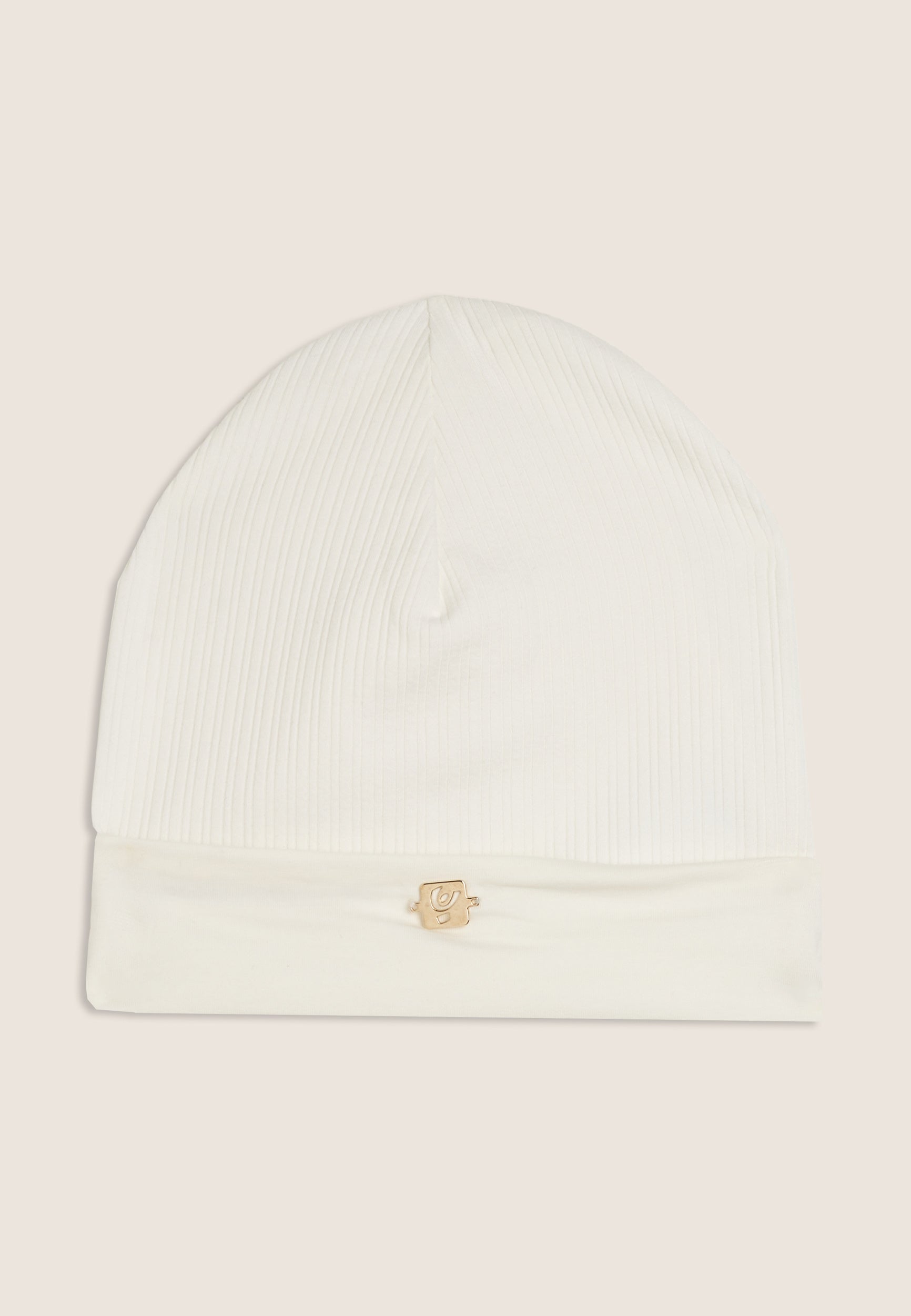 freddy-berretto-beanie-junior-in-maglia-con-placchetta-dorata image 4