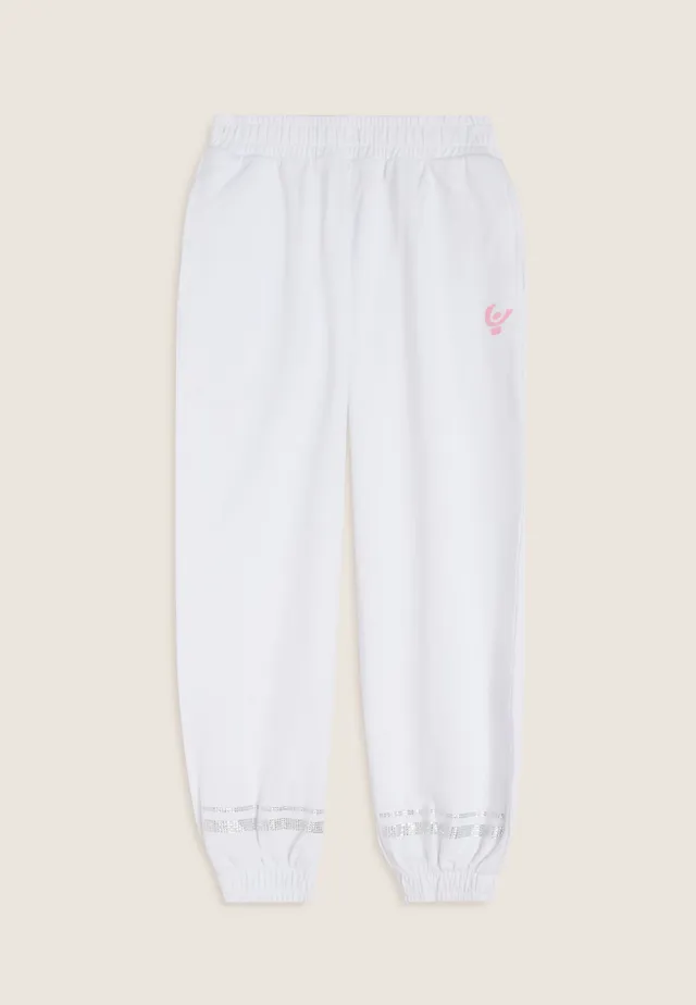 freddy-pantaloni-bambina-comfort-cotone-con-strass image 1