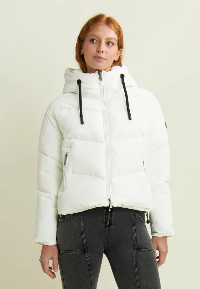freddy-piumino-cropped-donna-con-collo-alto-e-coulisse-regolabile image 1