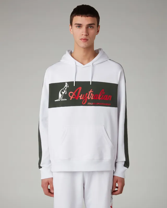 australian-elio-hoodie-felpa-con-cappuccio-uomo-bianca image 1