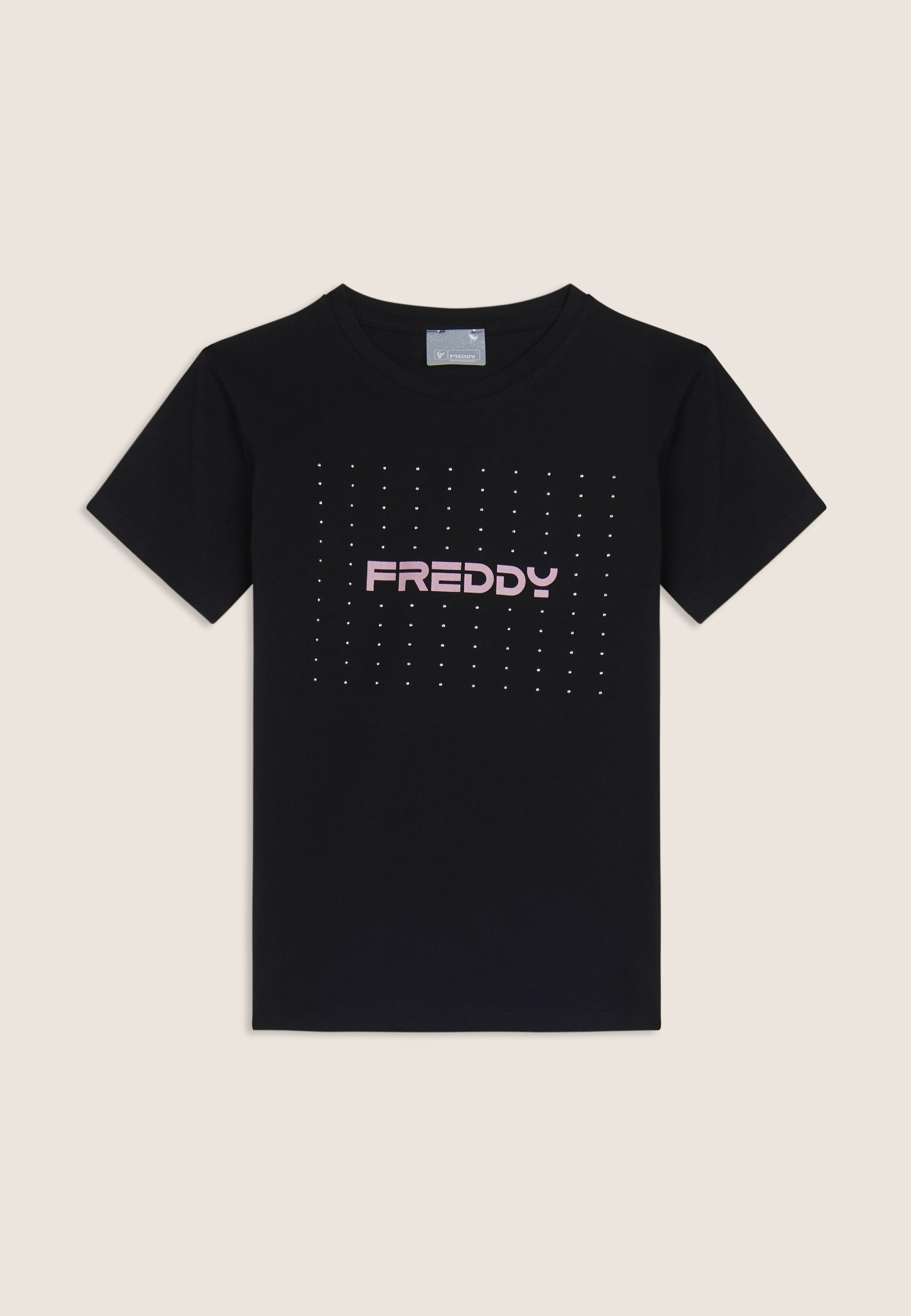 freddy-t-shirt-bambina-ragazza-jersey-logo-con-strass image 8