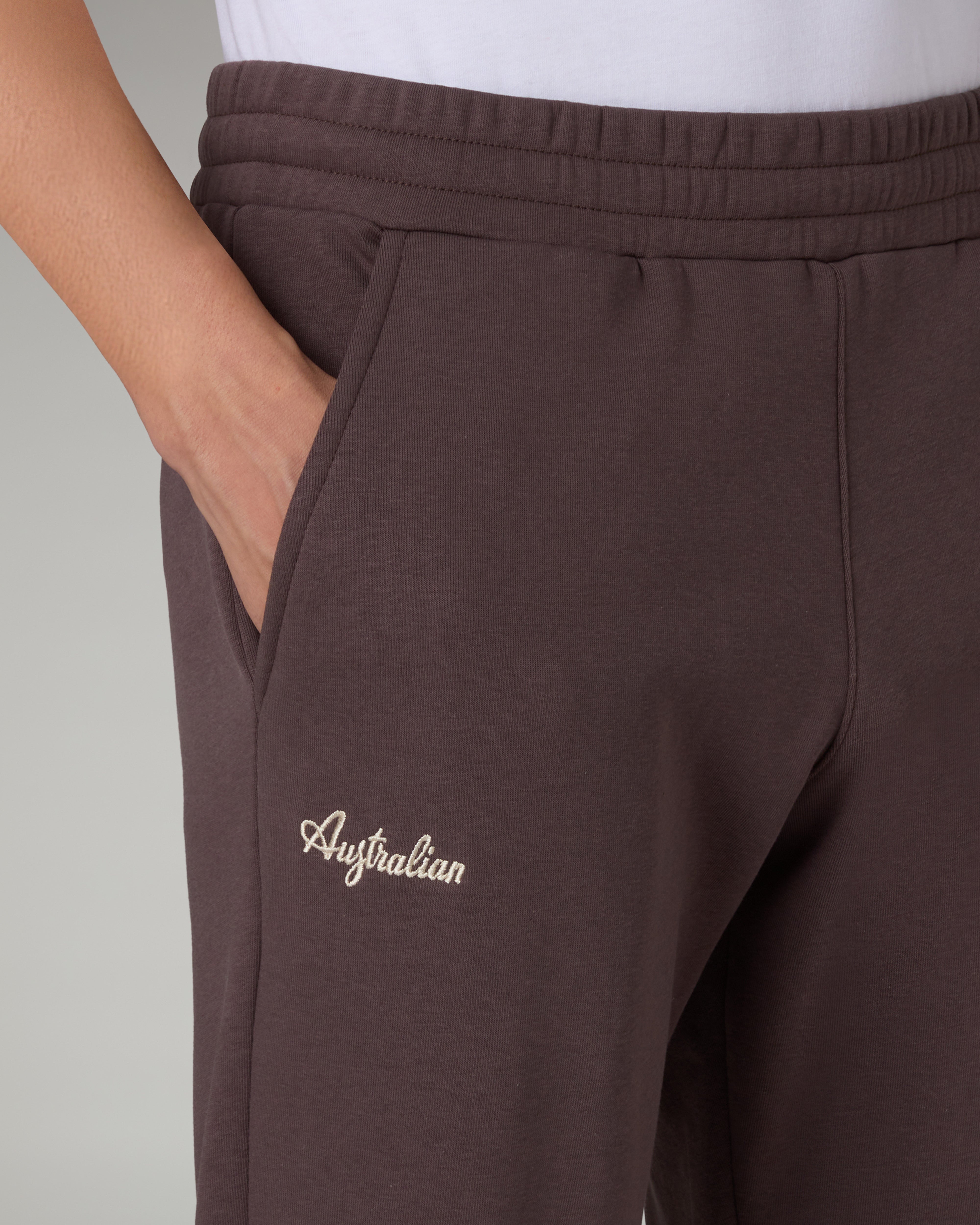 australian-essential-fleece-track-pant-pantalone-caffe image 4