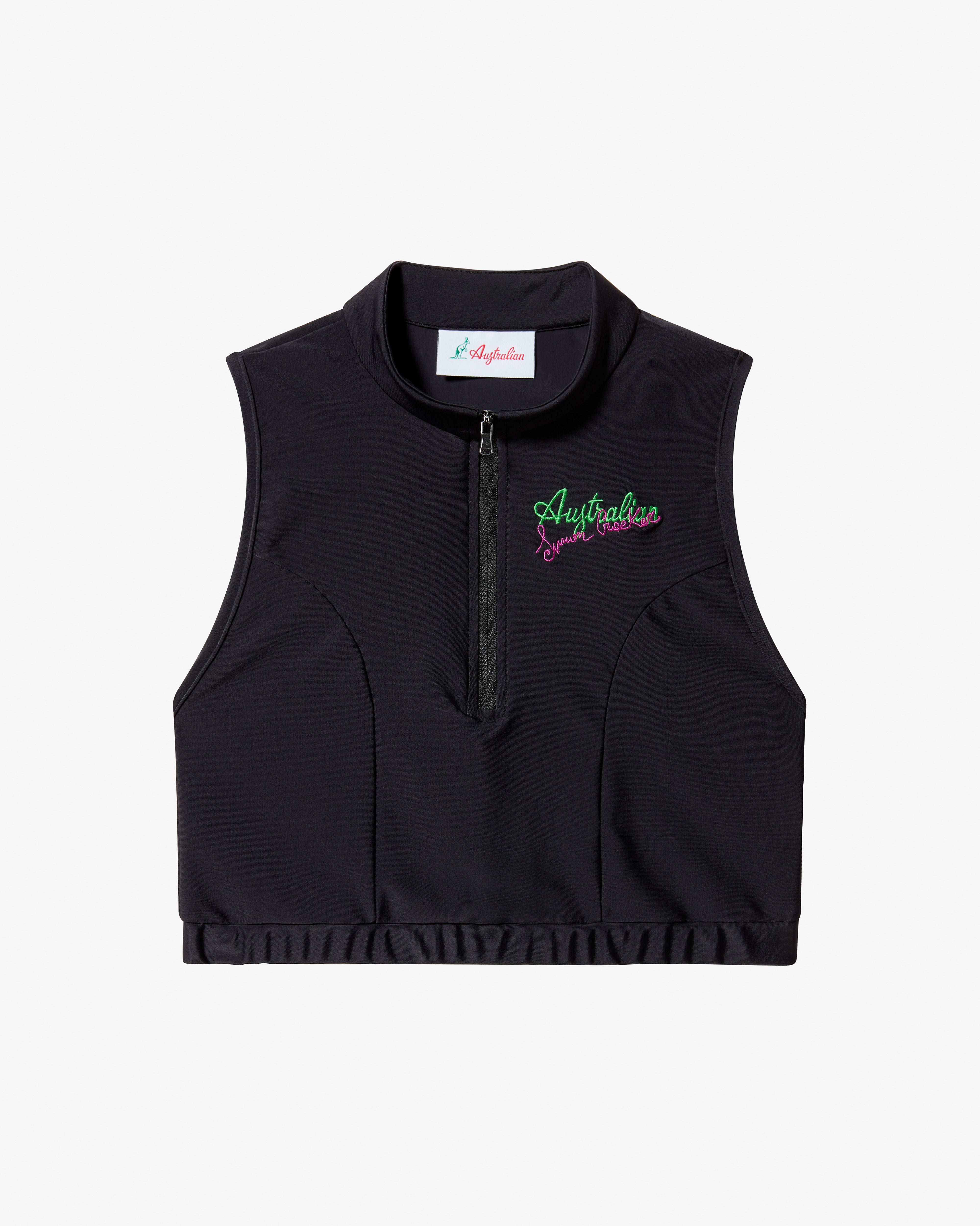 australian-neon-top-simon-cracker-nero-donna-con-zip image 5