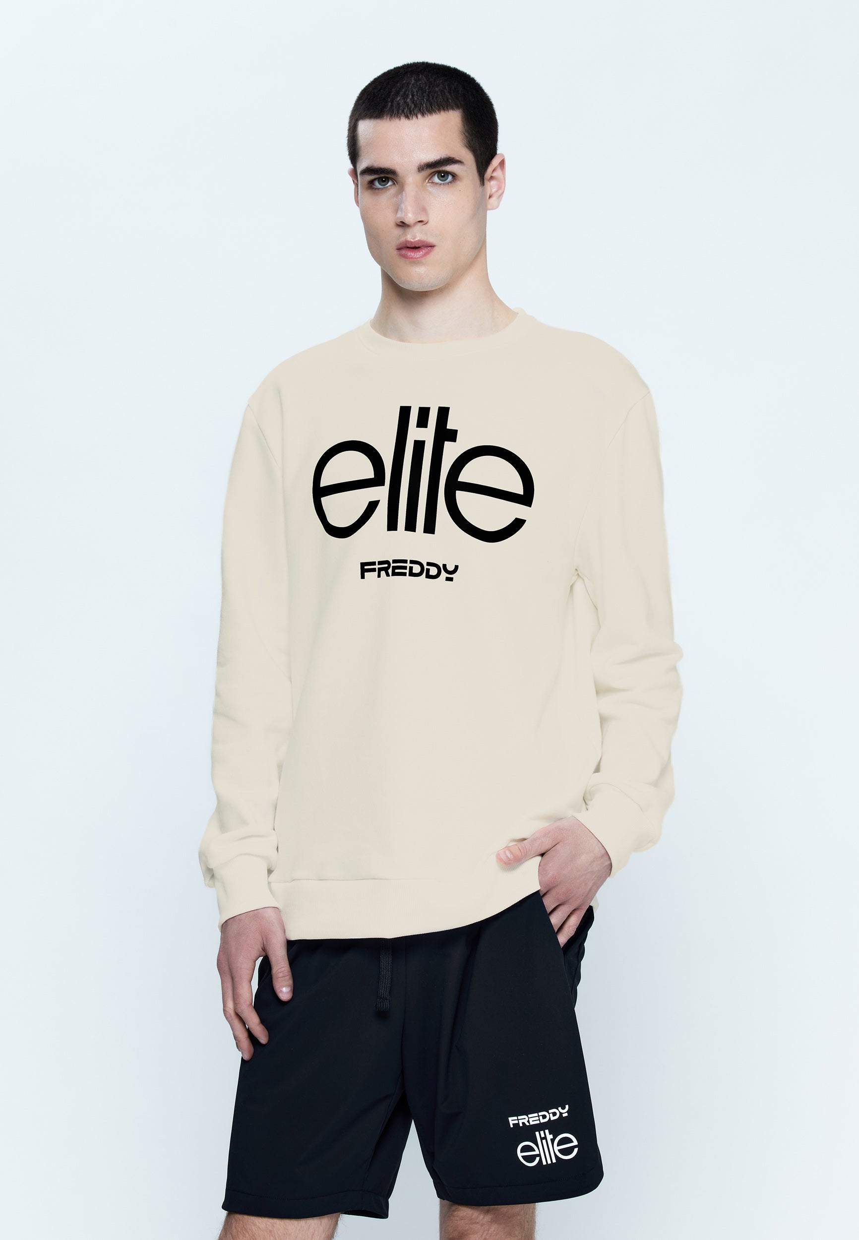 freddy-felpa-unisex-girocollo-off-white-in-cotone-con-ricamo-elite image 5