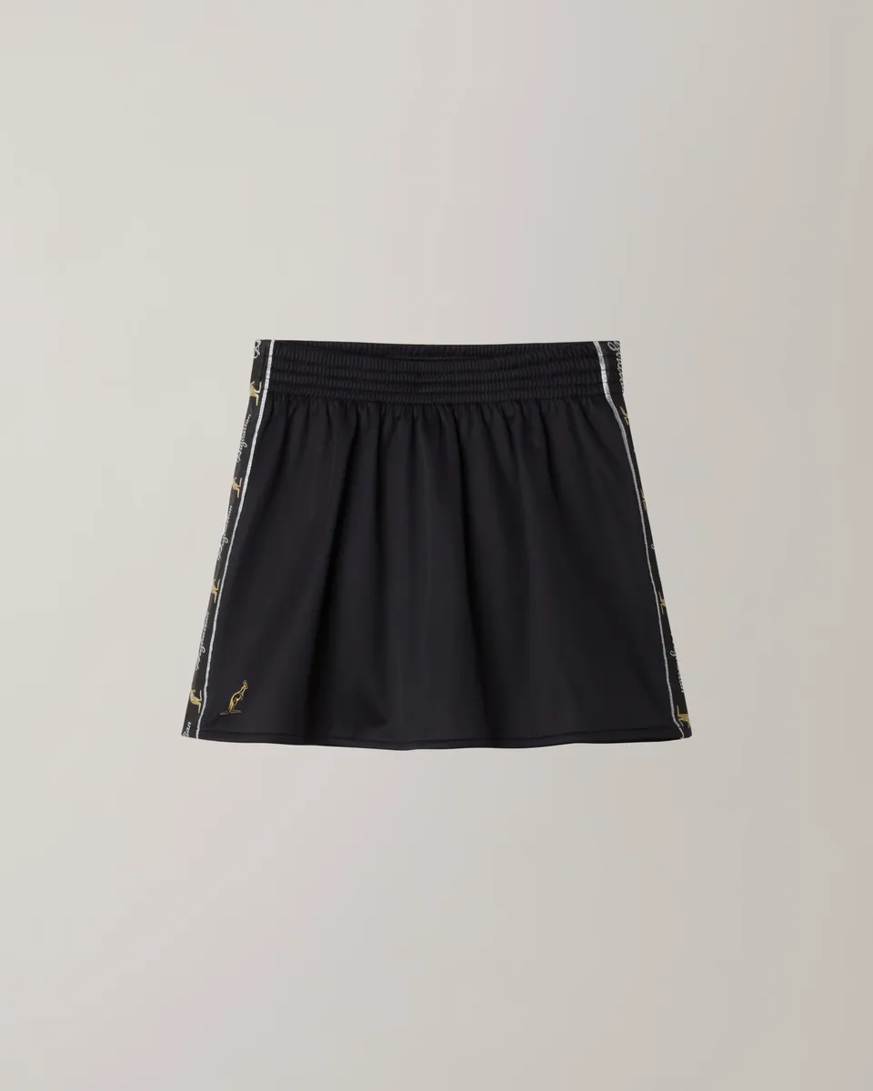 australian-black-tape-skirt-gonna-acetato-con-sottogonna image 1