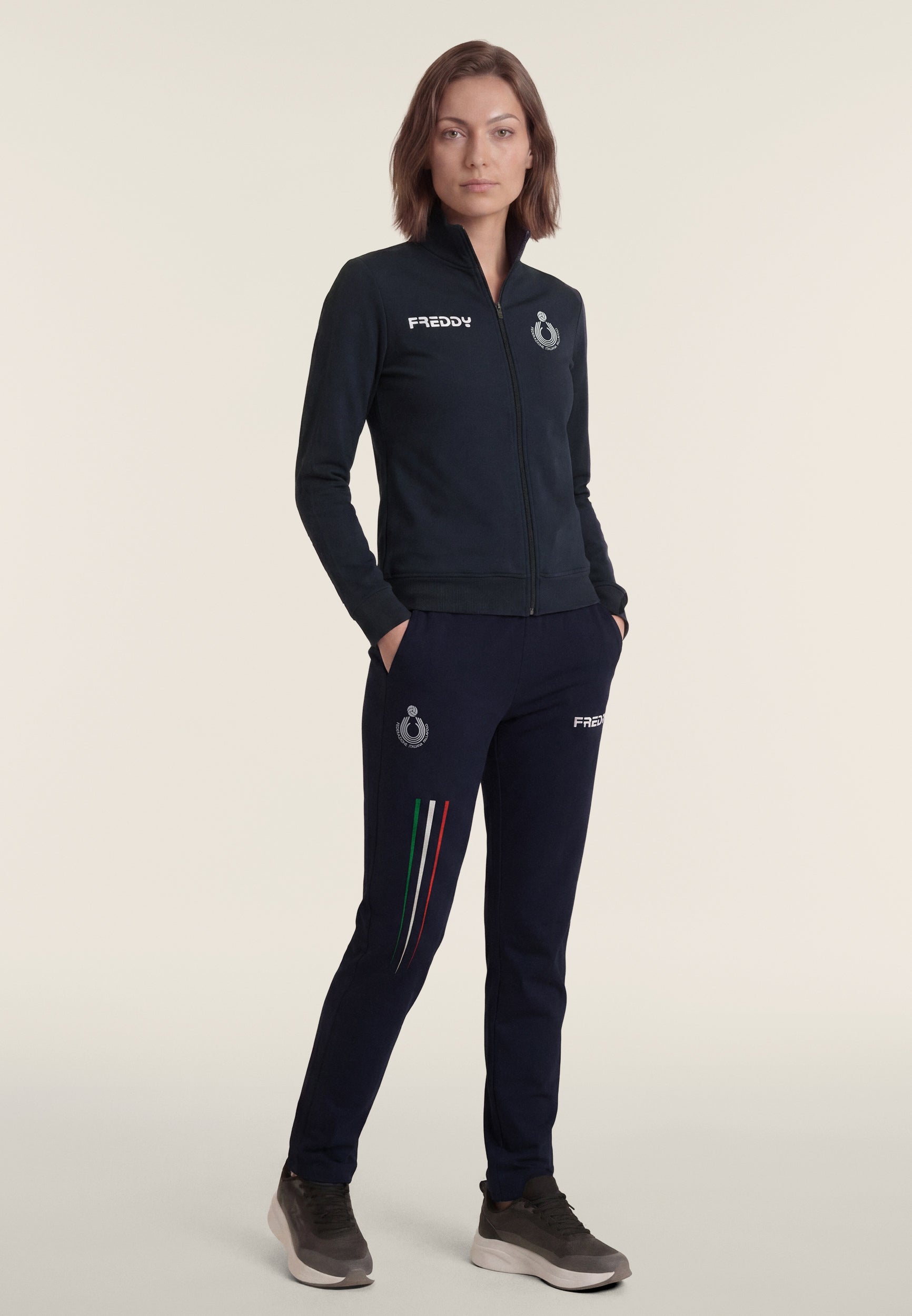 freddy-felpa-donna-fipav-full-zip-in-cotone-bielastico-arbitre image 2