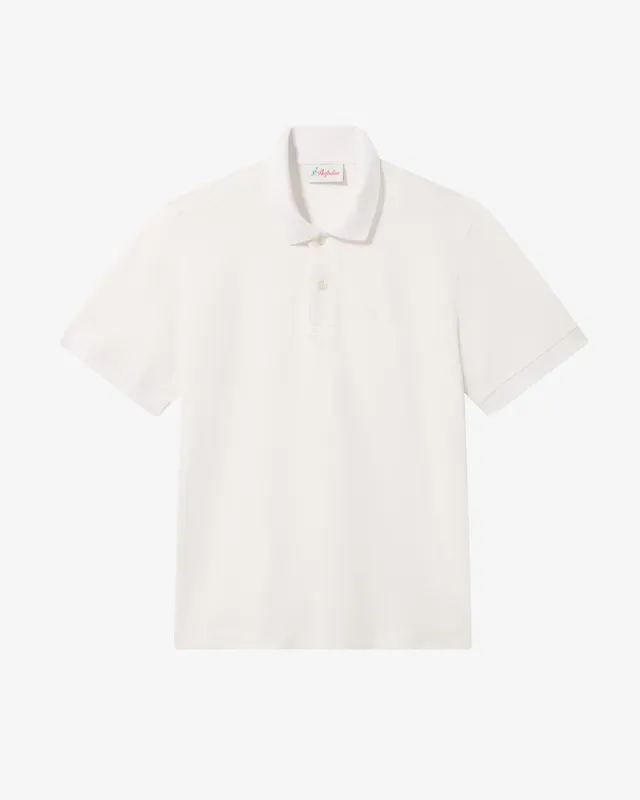 australian-easy-polo-shirt-polo-piquet-elasticizzato-bianca image 1