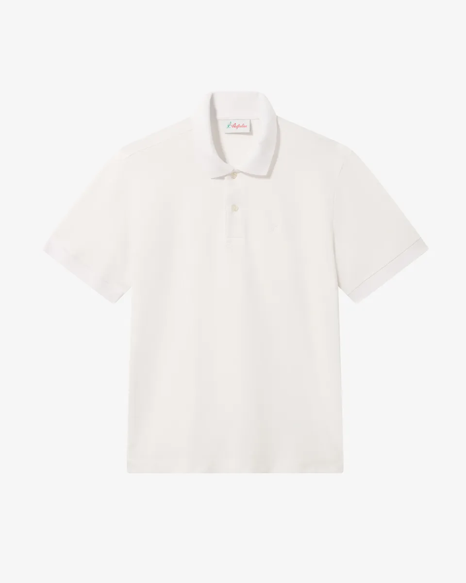 australian-easy-polo-shirt-polo-piquet-elasticizzato-bianca image 1