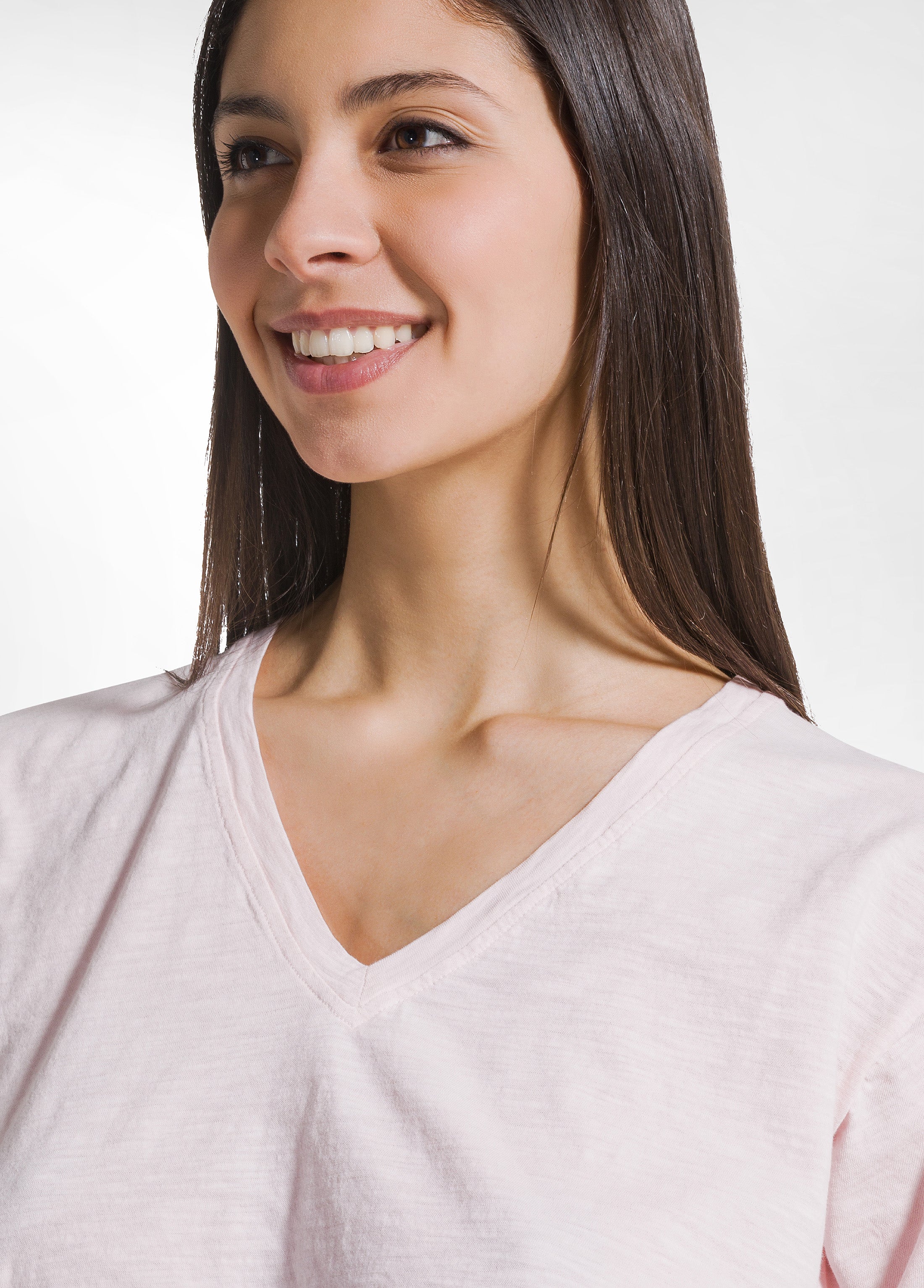 deha-t-shirt-flamm-scollo-ampio-rosa-d42515 image 3