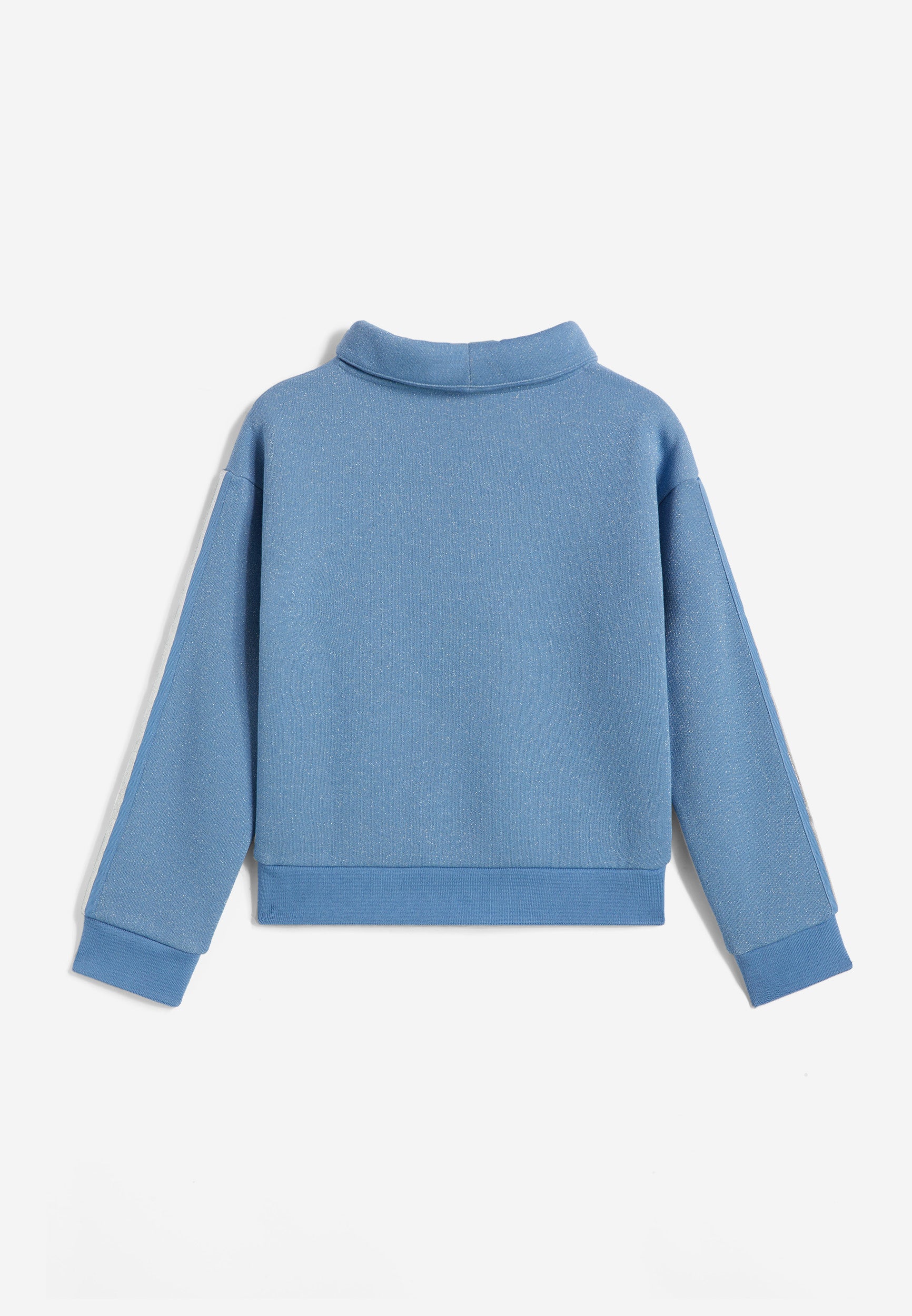 freddy-maglia-collo-alto-cotone-e-lurex-effetto-glitter-bambina image 2