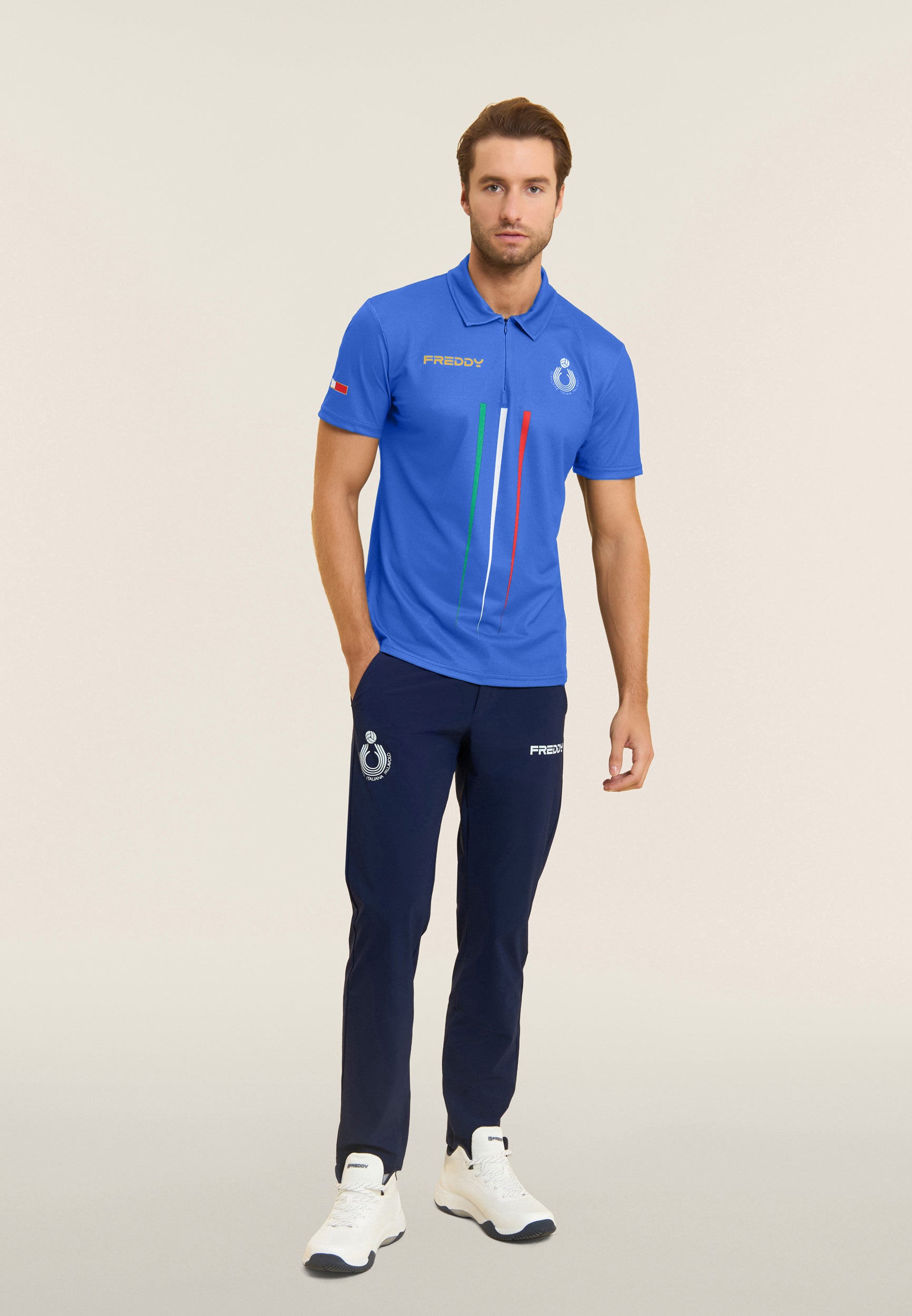 freddy-polo-uomo-fipav-da-gara-arbitri-zip-doppio-piquet image 2