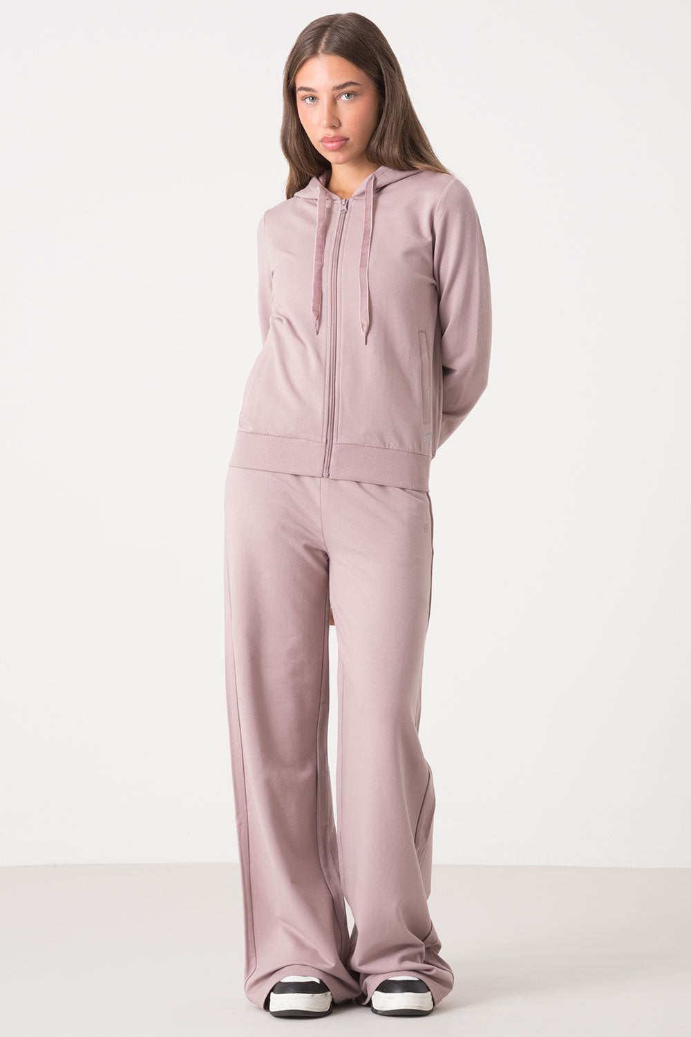 dimensione-danza-giacca-full-zip-con-cappuccio-in-felpa-modal image 1