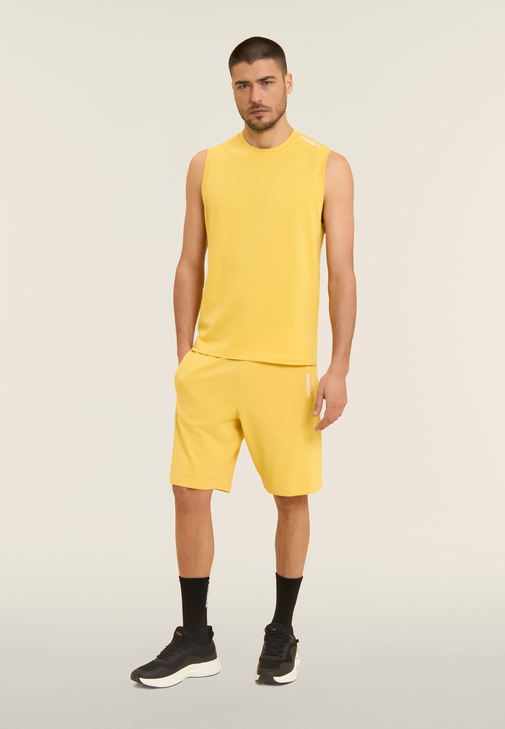 freddy-t-shirt-senza-maniche-in-jersey-di-cotone image 2