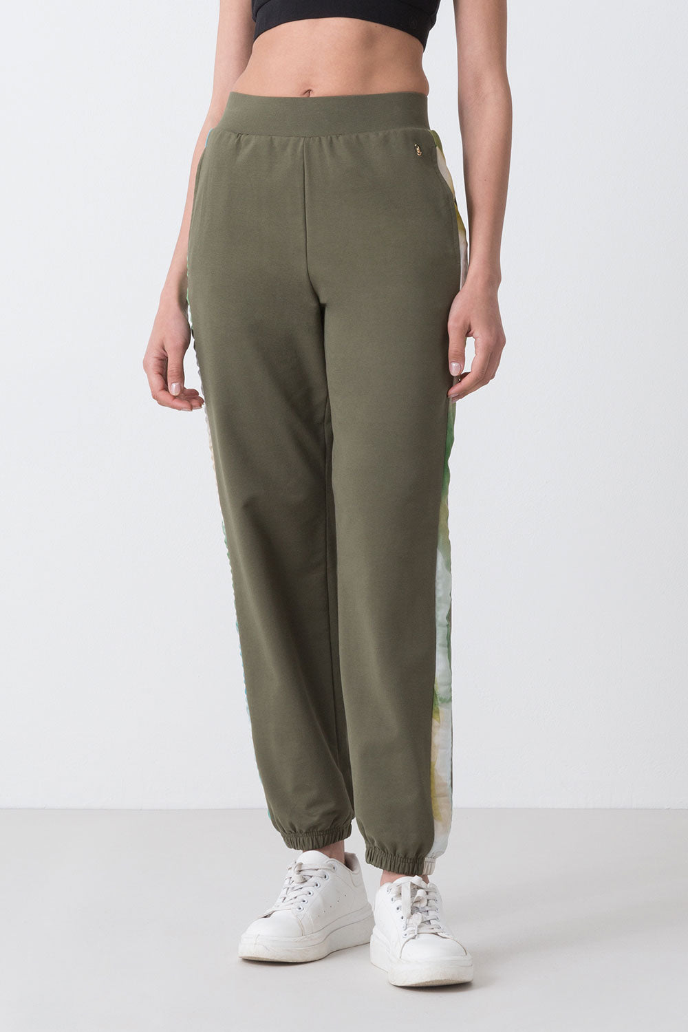 city-pantalone-dimensione-danza-con-elastico-al-fondo-e-bande-in-contrasto image 1