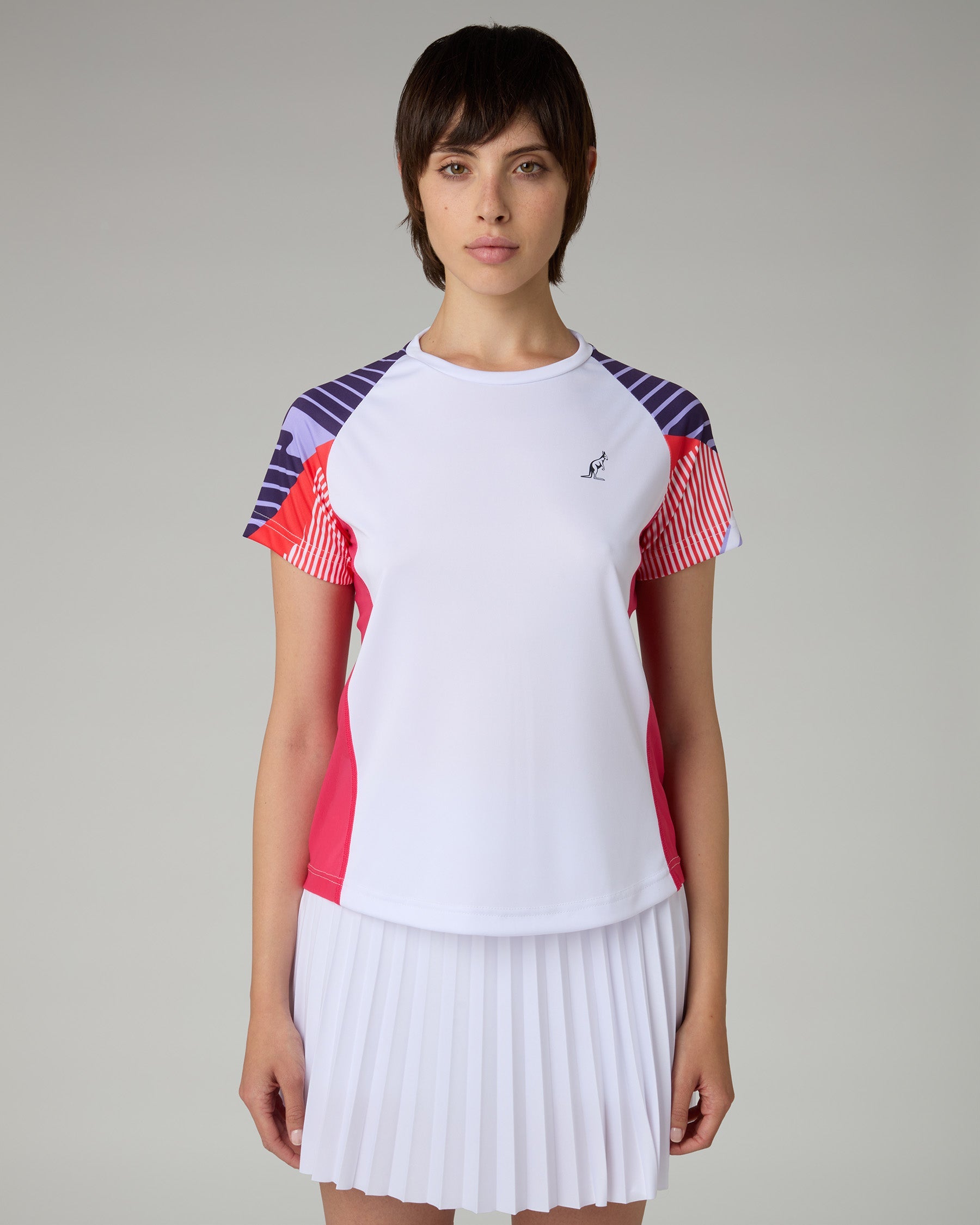 australian-court-t-shirt-tennis-elasticizzata-bianca image 1