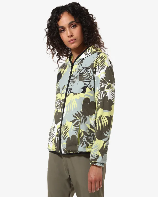 australian-flowers-revers-track-jacket-giacca-reversibile-lime-2-in-1 image 1