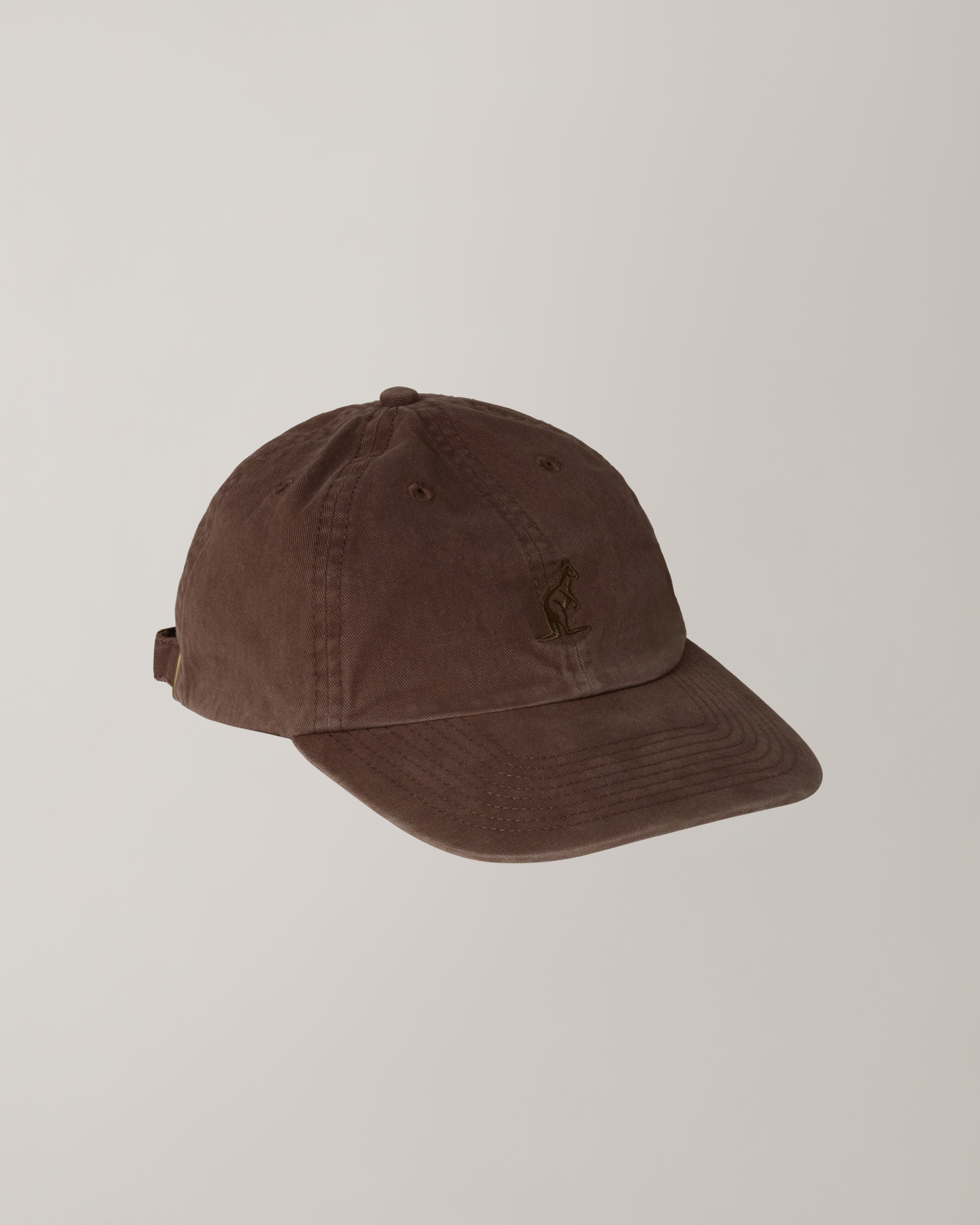 australian-washed-cotton-cap-cappellino-dad-hat-cacao-washed image 1