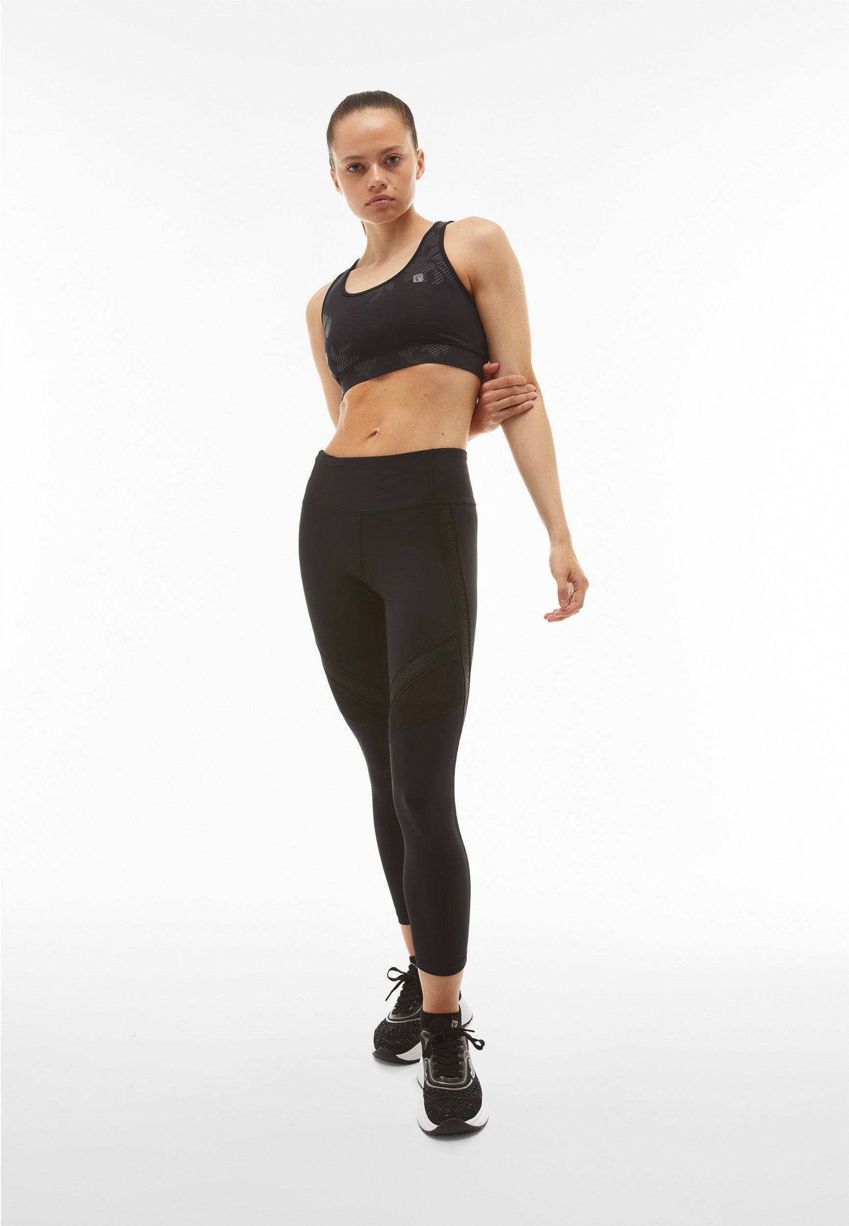 freddy-leggings-superfit-7-8-con-nastro-logato-e-inserti-mesh image 2