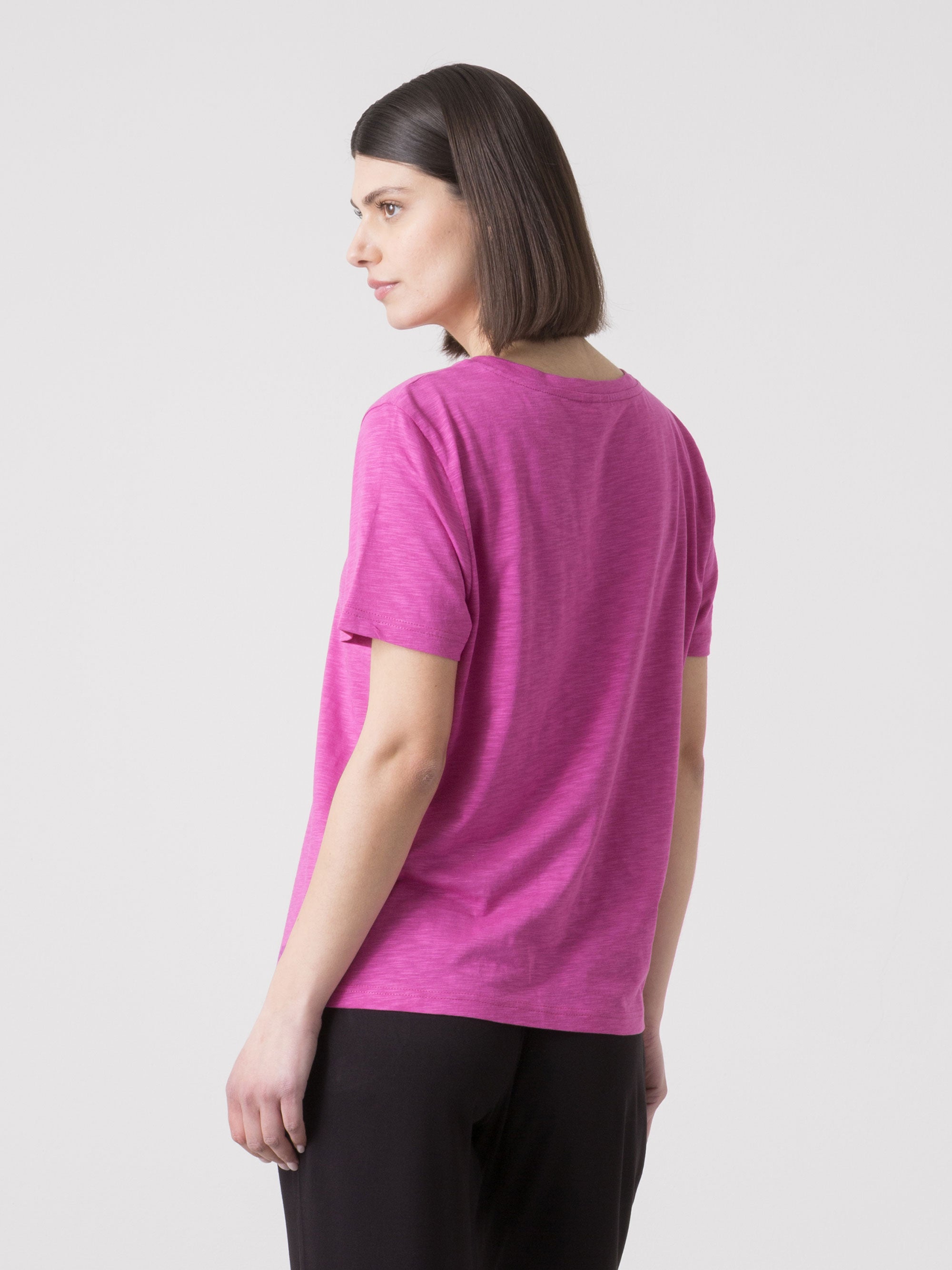 dimensione-danza-t-shirt-donna-in-slub-jersey-regular-fit-con-scollo-rotondo image 3