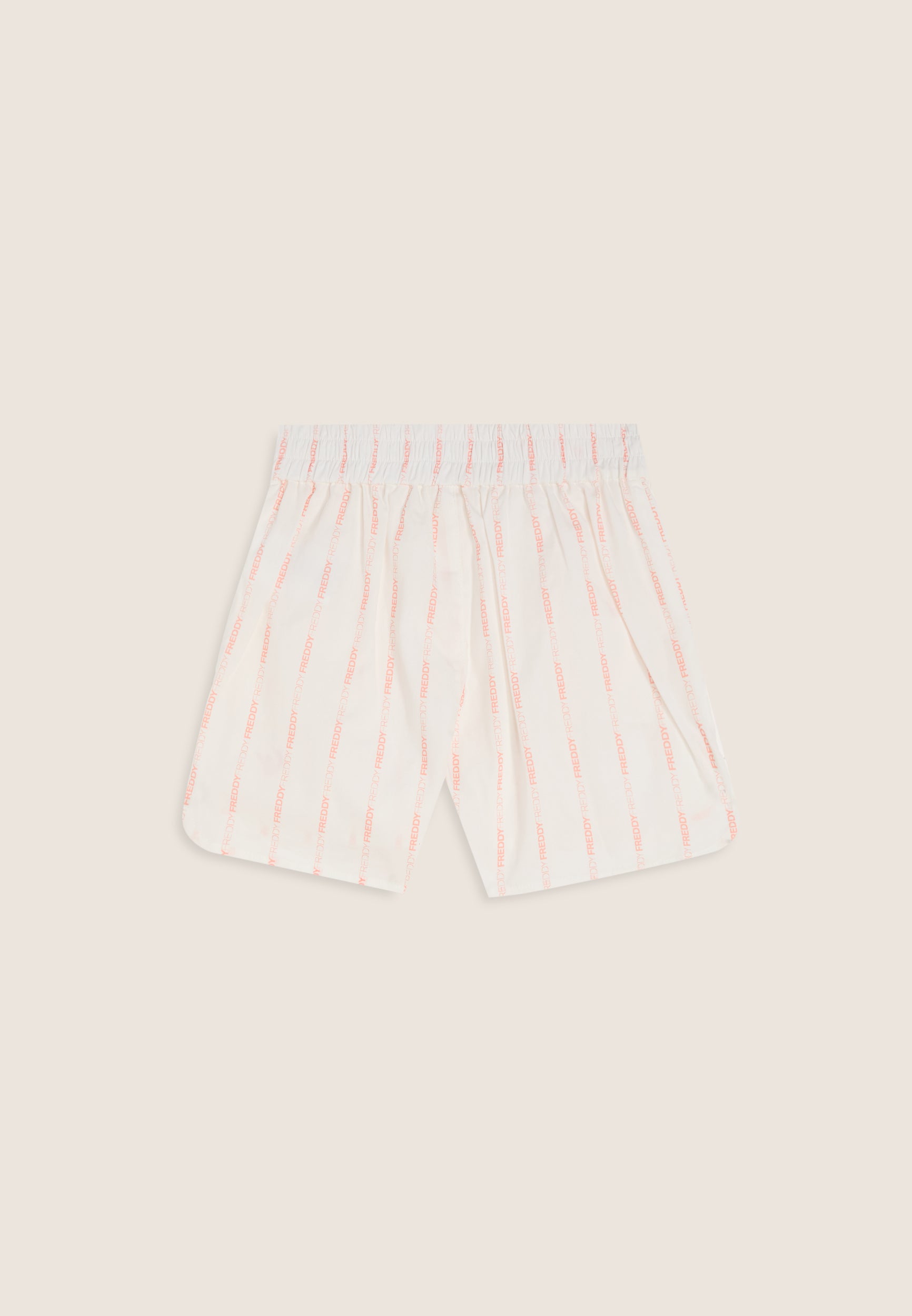 freddy-pantaloncini-bambina-in-cotone-con-righe-logate-freddy image 2