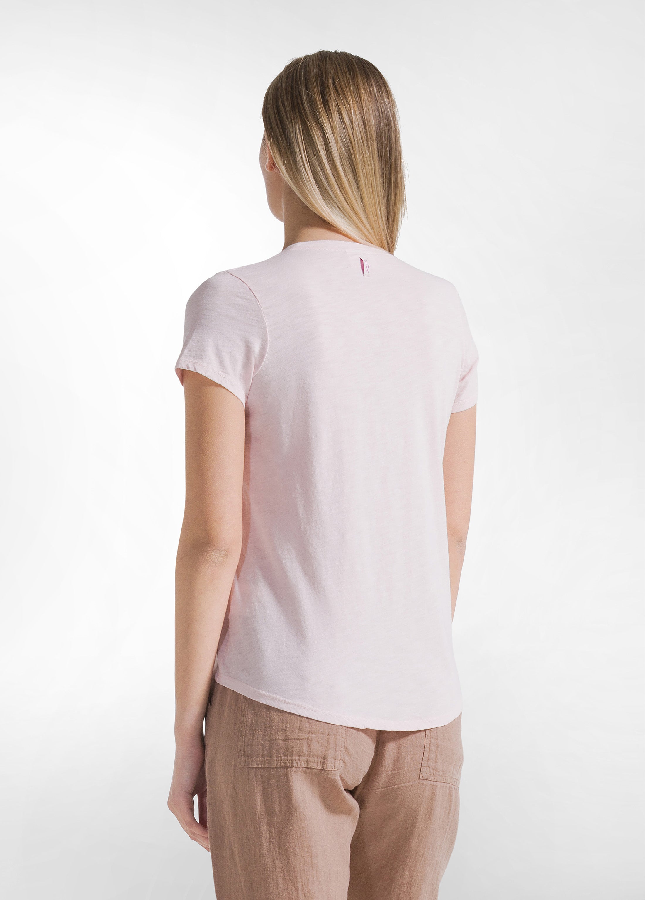 deha-t-shirt-in-cotone-flamm-rosa-fluida image 2