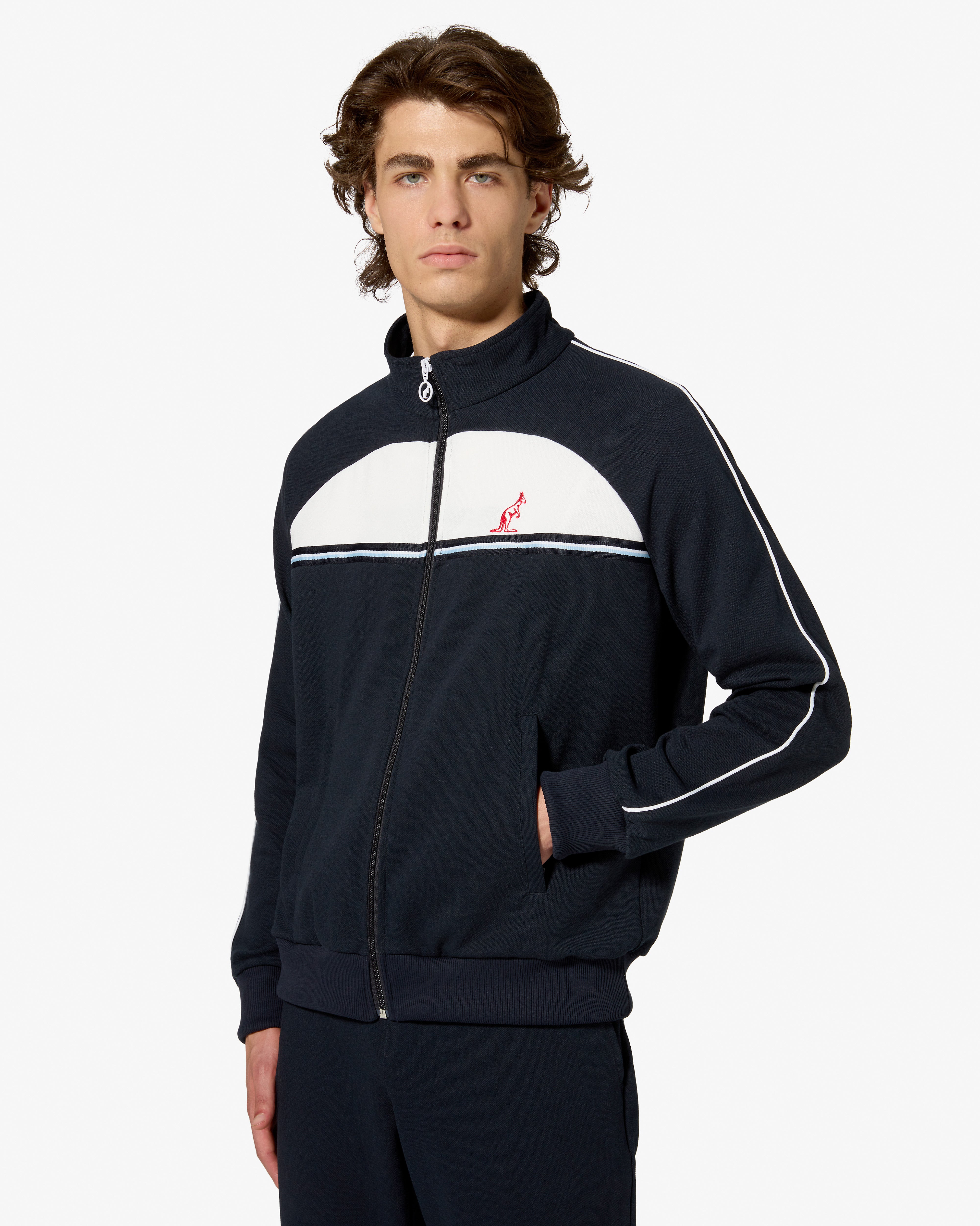 australian-wayne-tracksuit-swutu0111-tuta-piquet-blu-navy-made-in-italy image 3