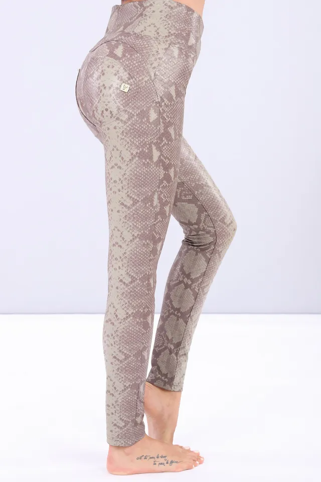 freddy-wr-up-pantaloni-skinny-similpelle-reptile-bordeaux image 1