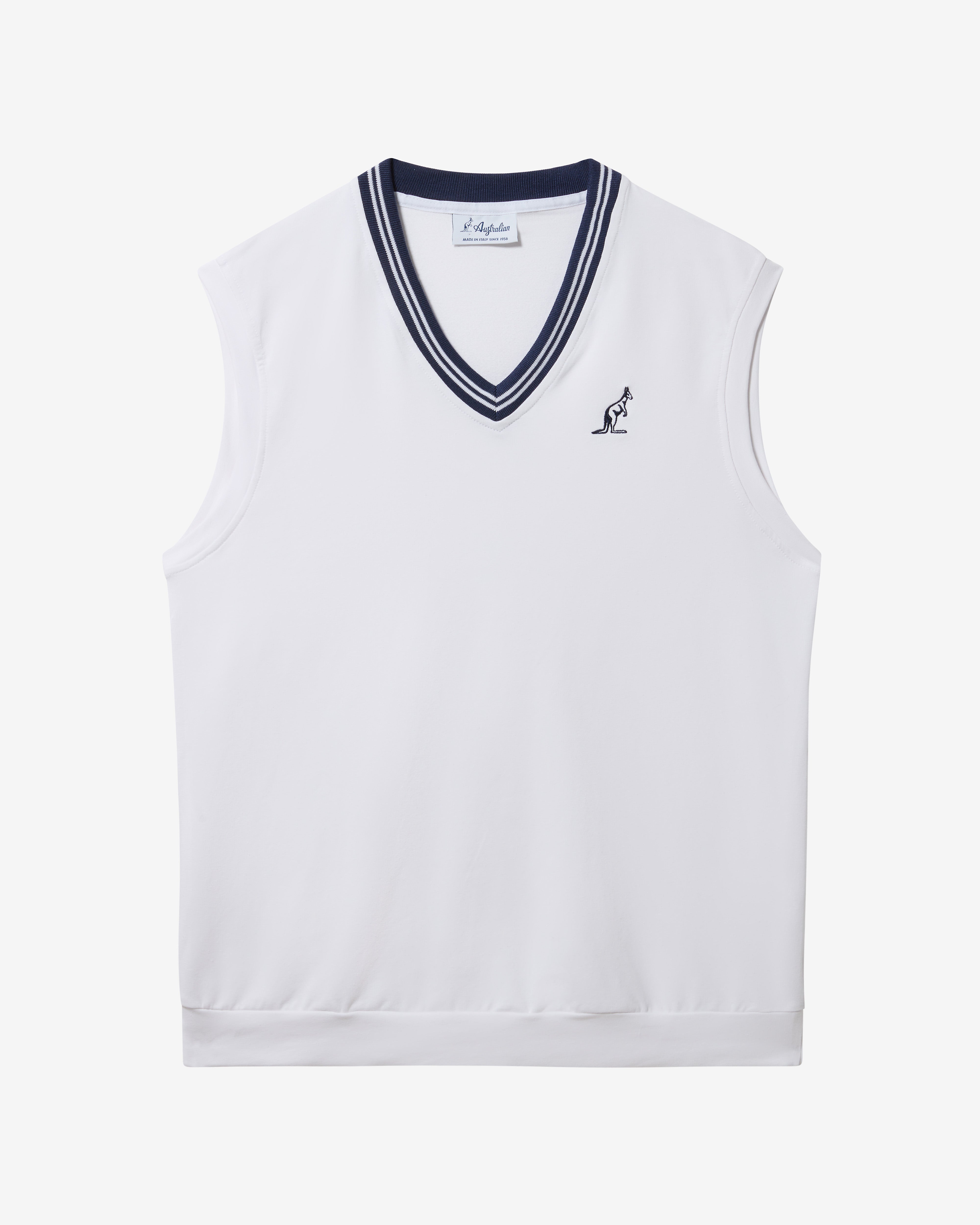 australian-legend-gilet-gilet-felpa-bianco-scollo-v image 5