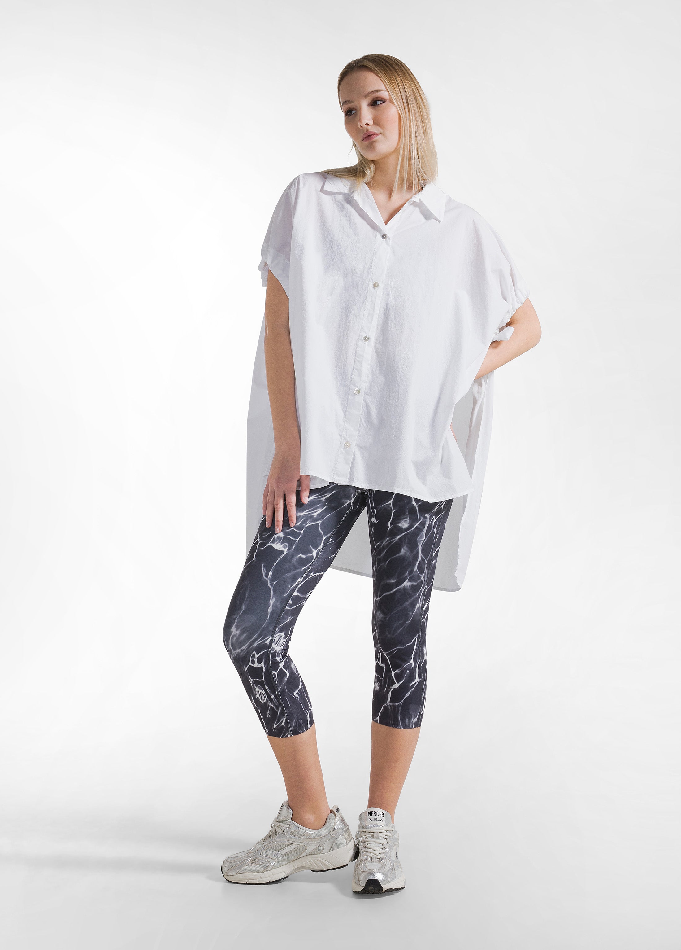 deha-d42710-camicia-oversize-in-popeline-parachute-bianco image 1