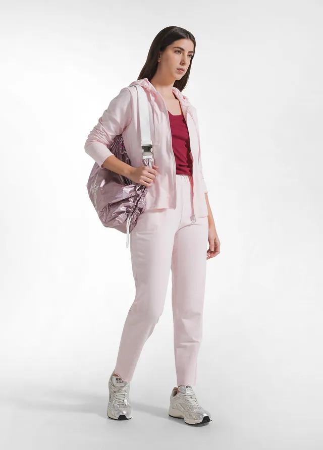 deha-pantaloni-slim-fit-rosa-in-cotone-stretch image 1