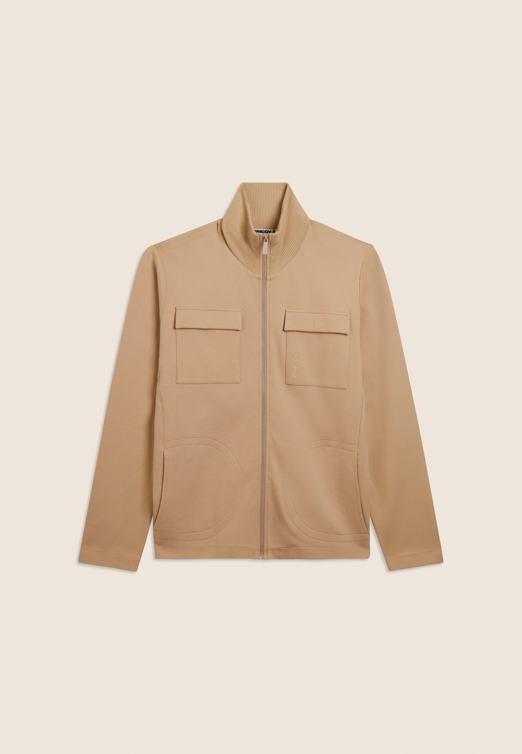 freddy-felpa-uomo-collo-alto-full-zip-in-viscosa-stretch image 4