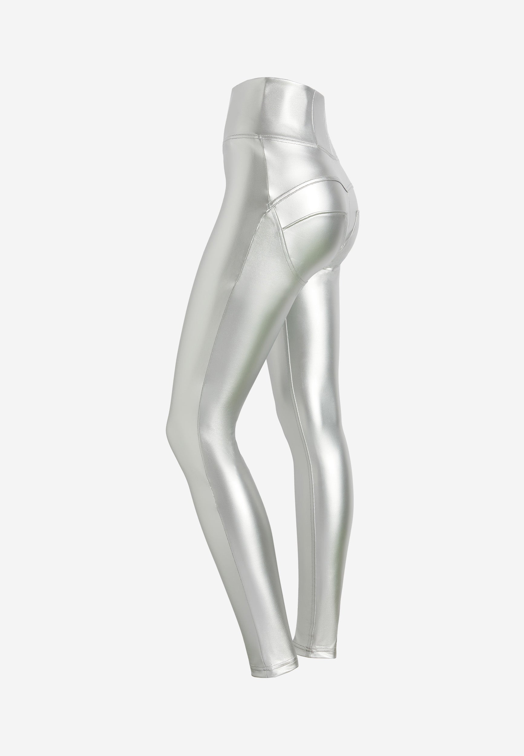 freddy-pantaloni-wr-up-vita-altissima-in-similpelle-metallizzata image 7