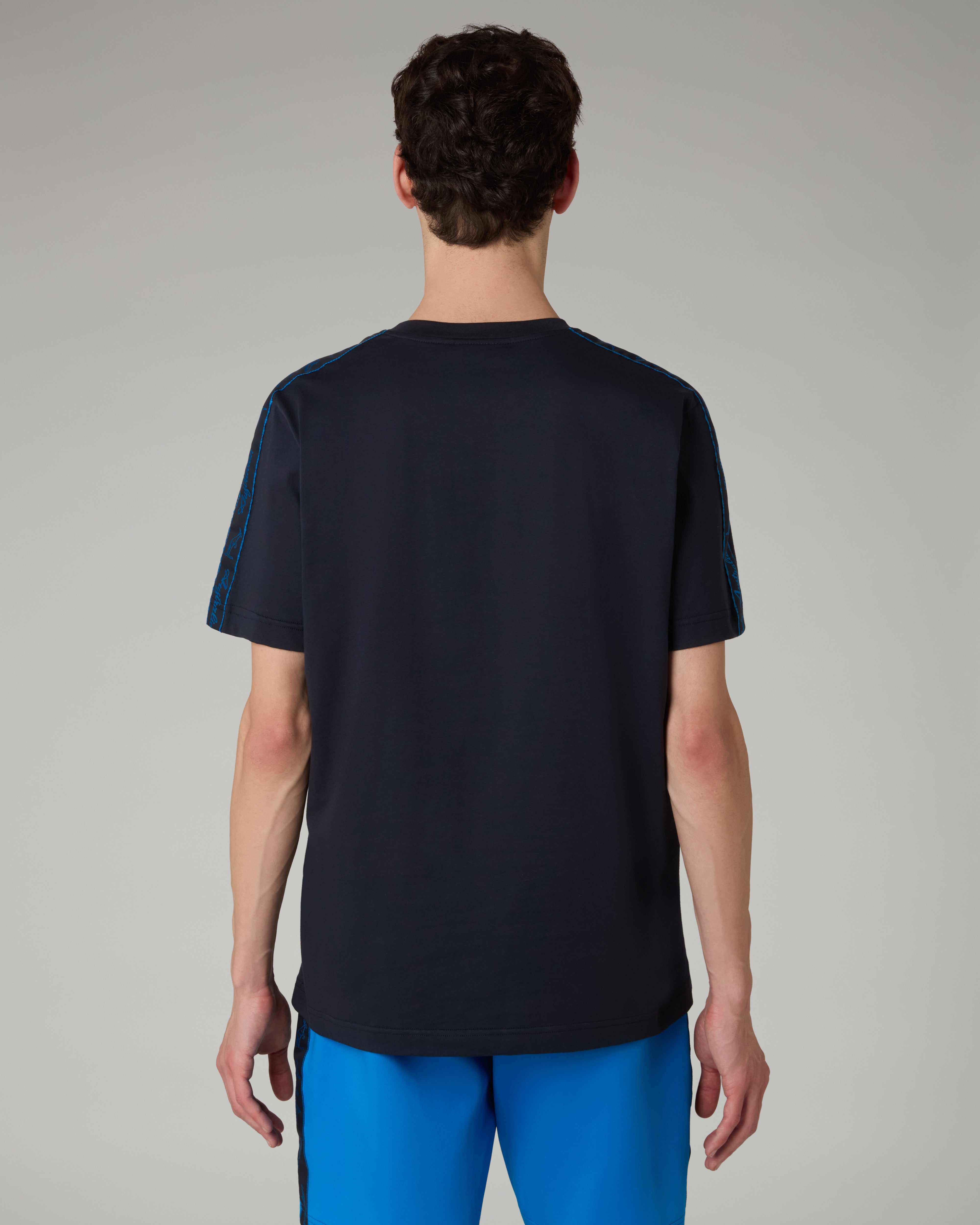 australian-blue-tape-t-shirt-blu-navy-cotone-regular-fit image 3