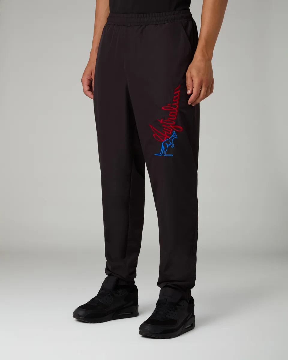 australian-randall-track-pant-pantalone-tuta-smash-con-zip-e-mesh-nero image 1