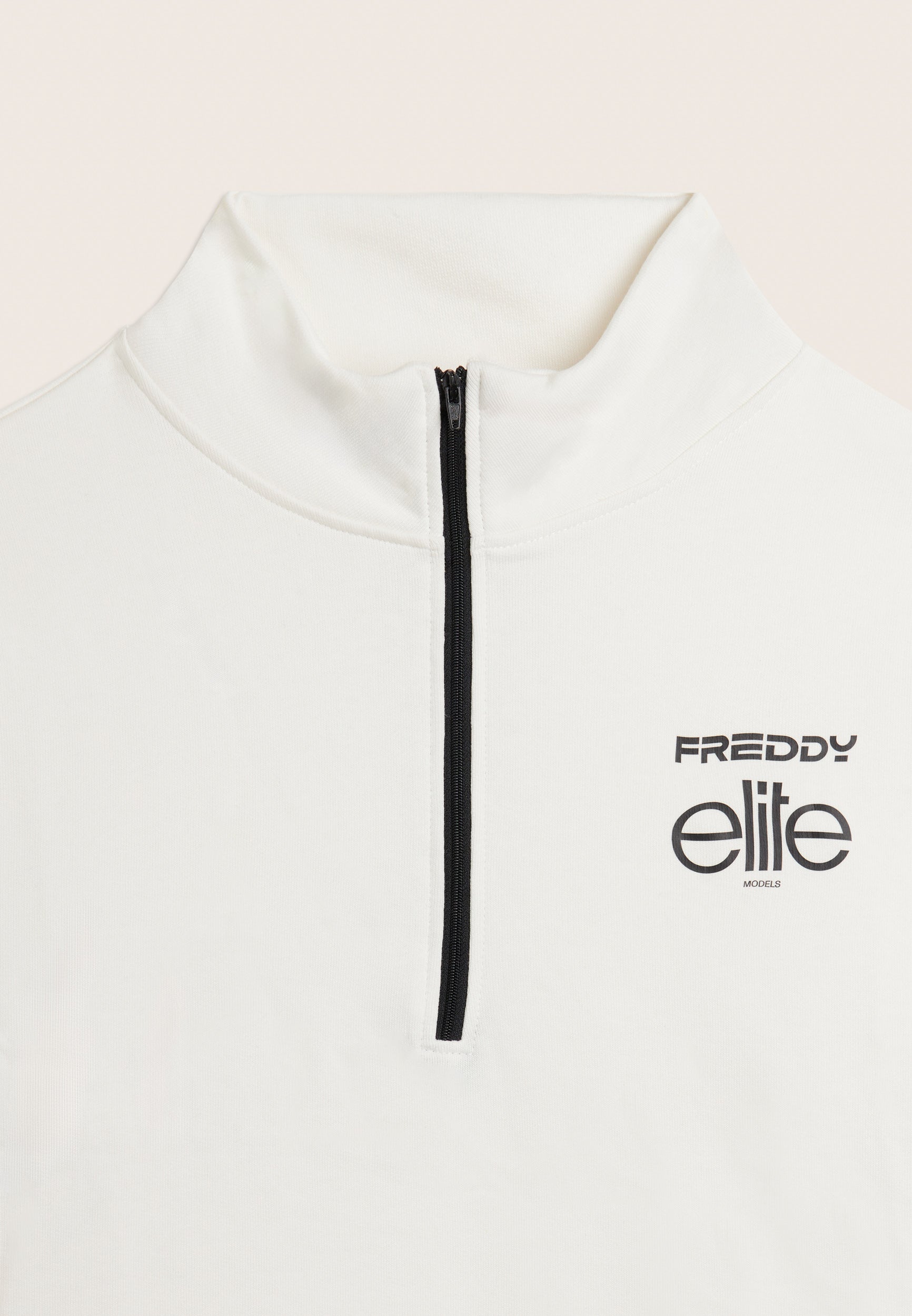 freddy-x-elite-felpa-comfort-fit-donna-in-cotone-con-mezza-zip image 8