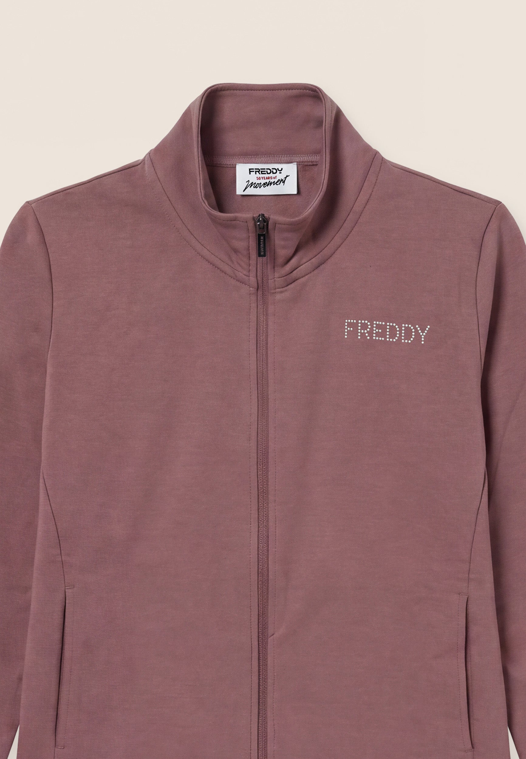 freddy-tuta-sportiva-donna-zip-collo-alto-in-felpa-garzata-misto-cotone image 7