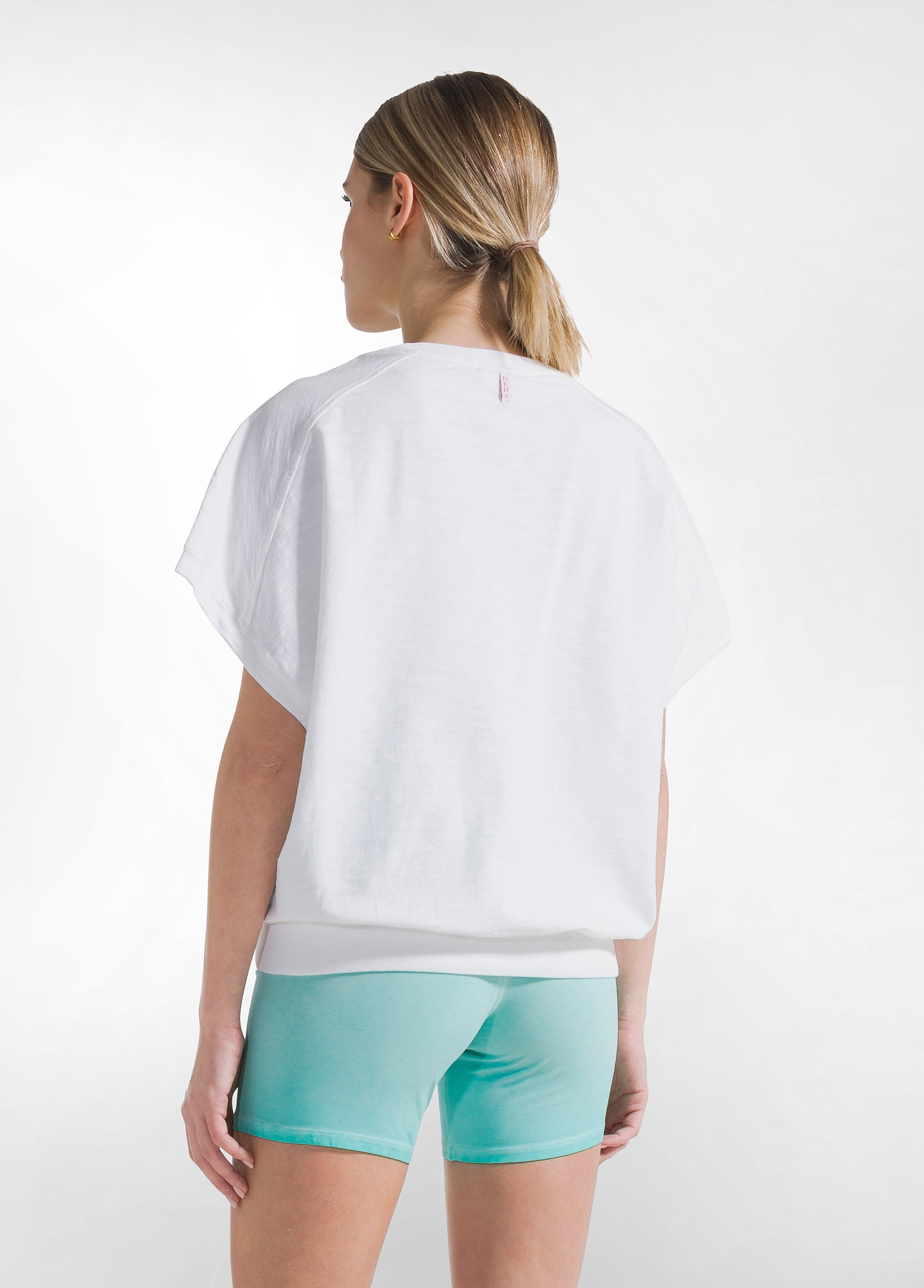 deha-d42664-gilet-in-cotone-fiammato-bianco image 2