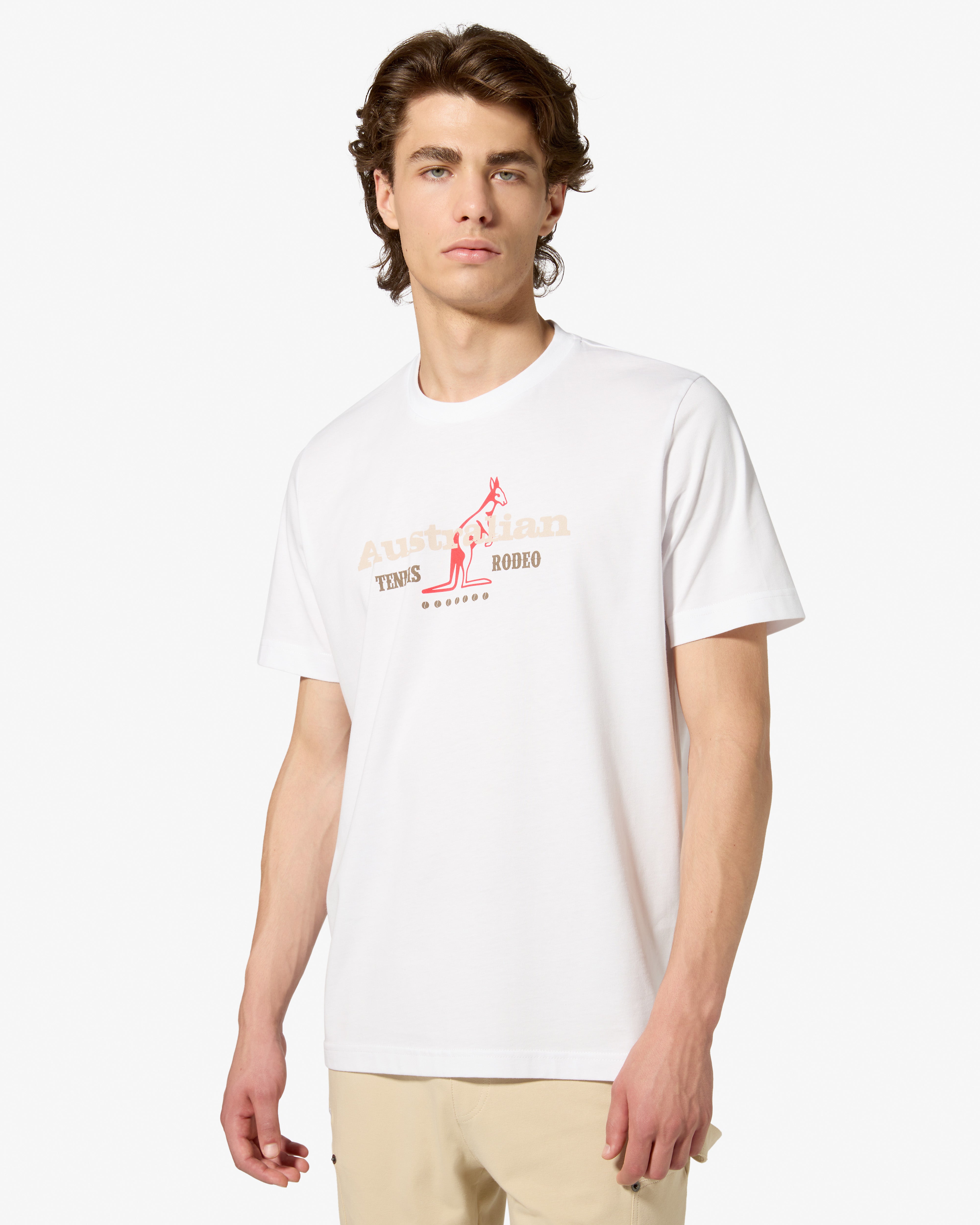 australian-rodeo-t-shirt-maglietta-cotone-bianca image 1