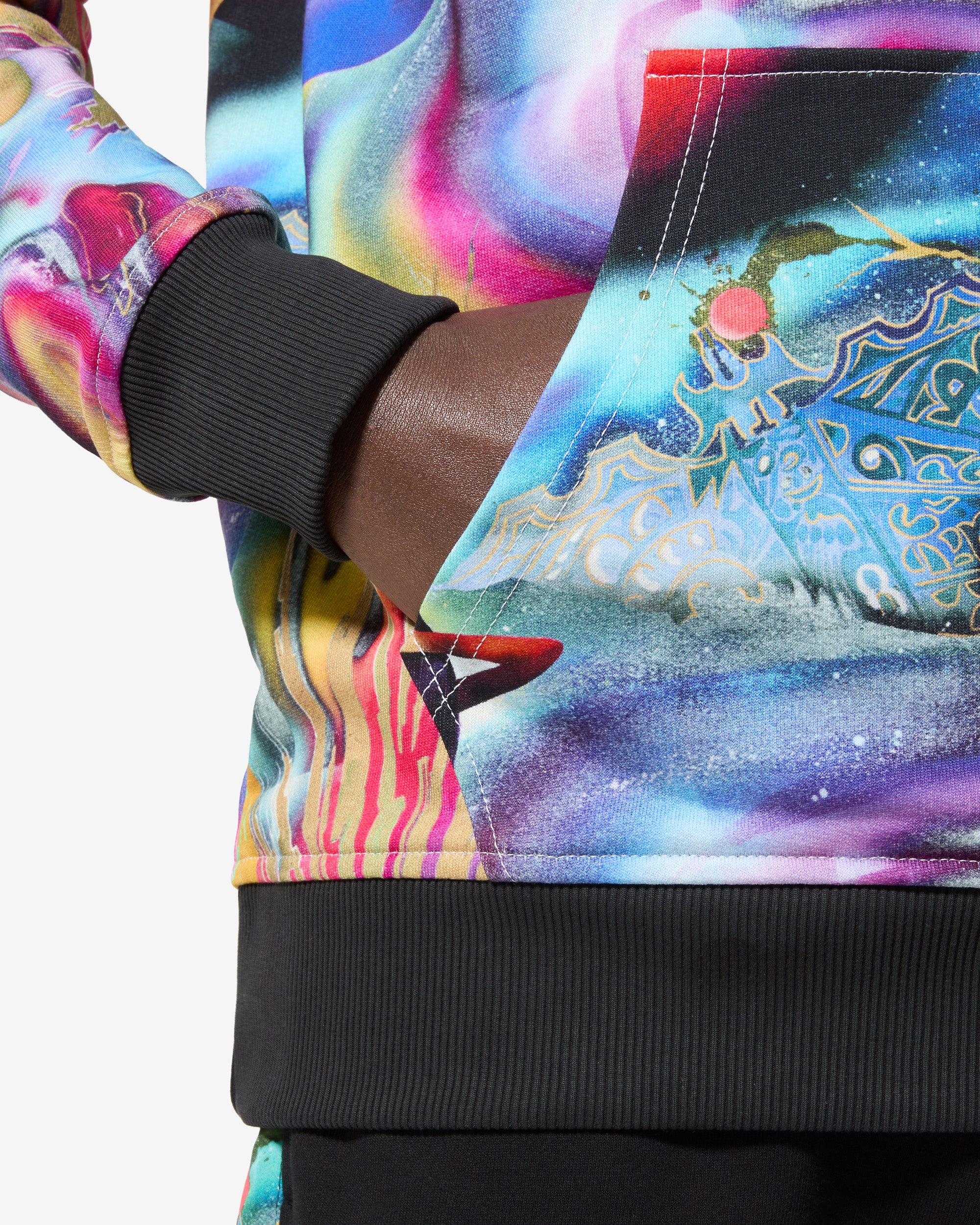 australian-planet-hoodie-felpa-in-cotone-con-cappuccio-stampa-all-over image 5