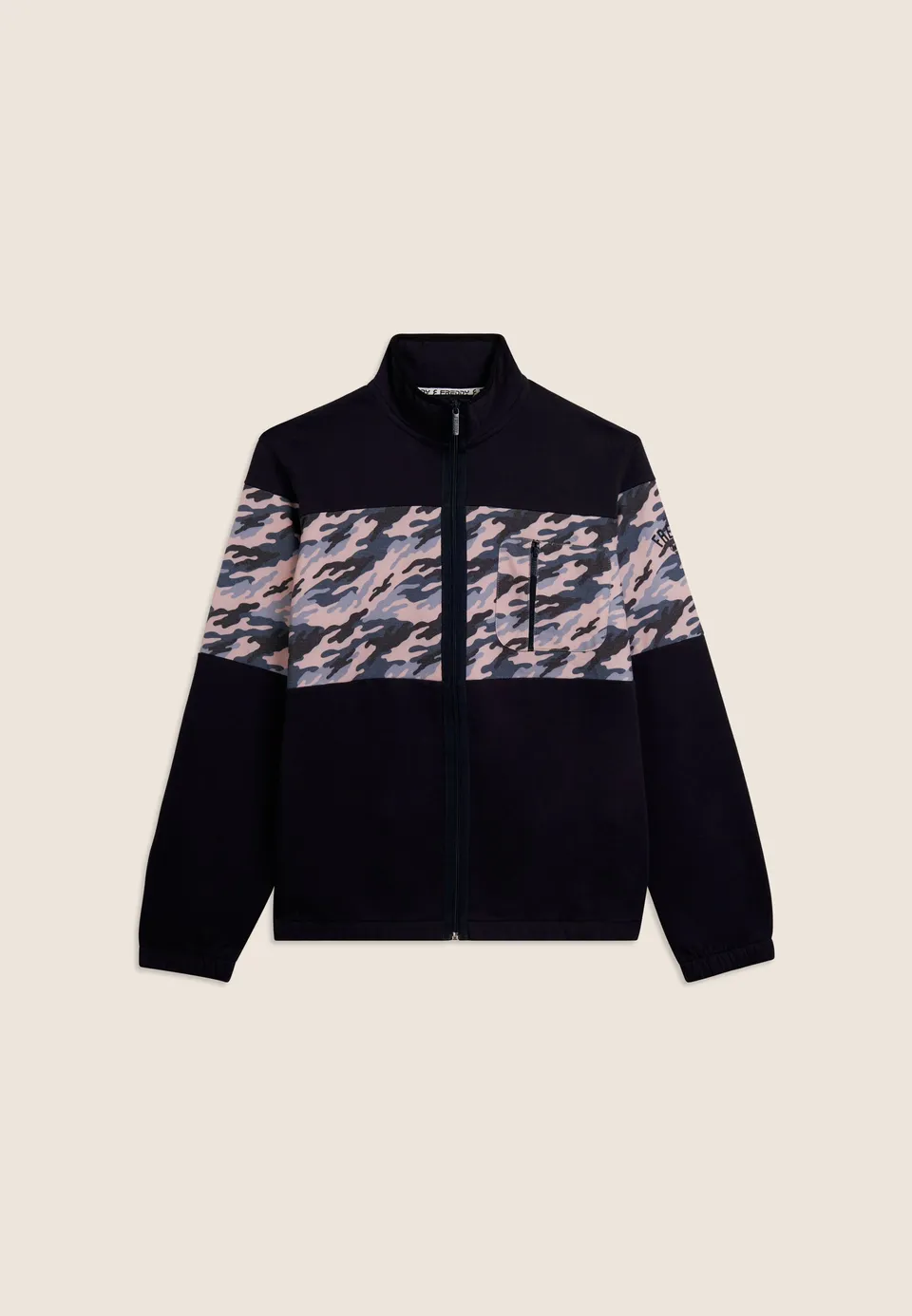 freddy-wr-up-felpa-collo-alto-full-zip-uomo-con-inserto-camouflage image 1