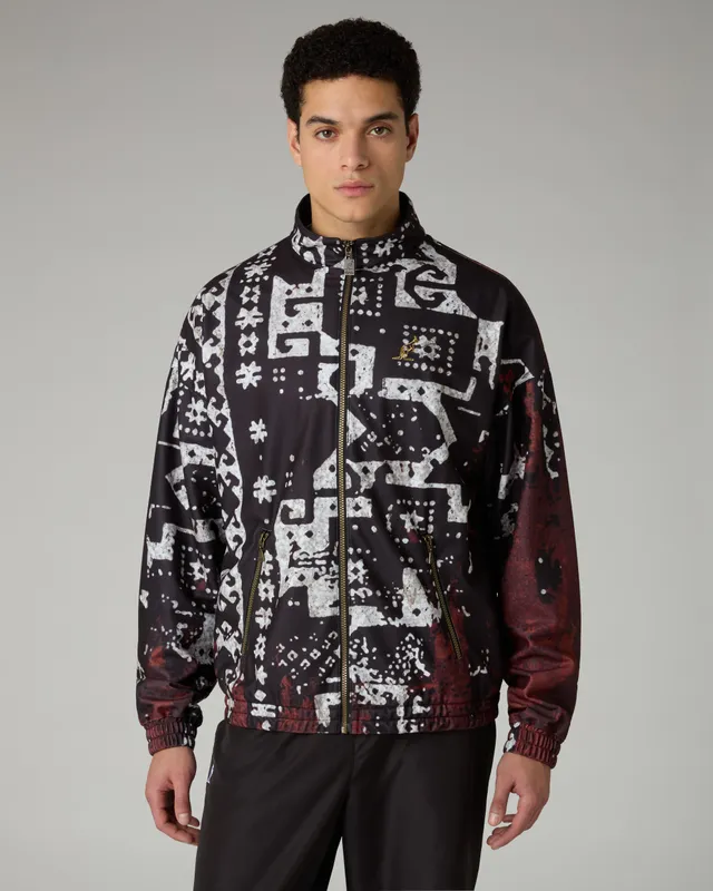australian-arak-printed-track-jacket-giacca-sportiva-nera image 1